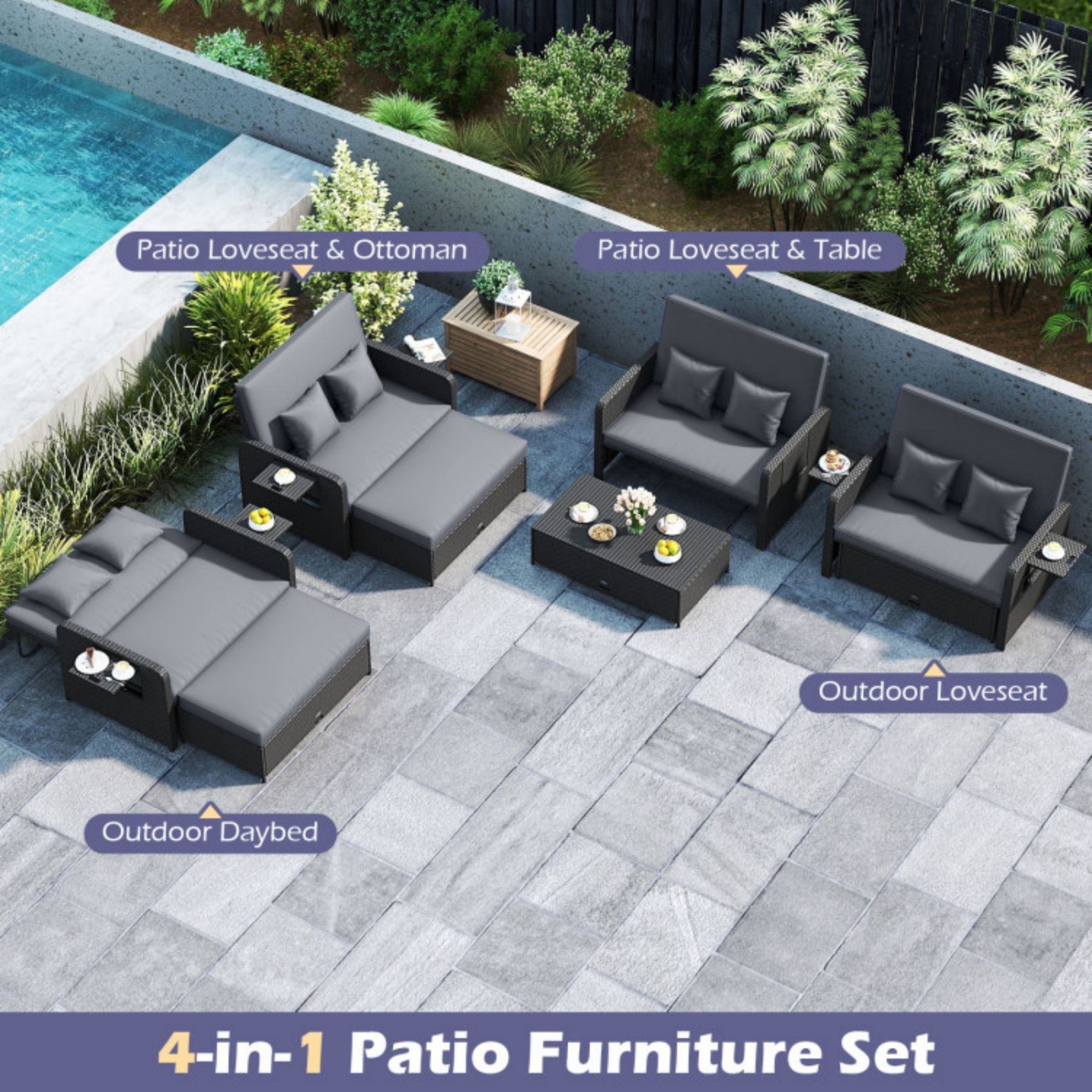 LIVIZA OUZ75136GR Patio-Sofas-Daybeds - View #9