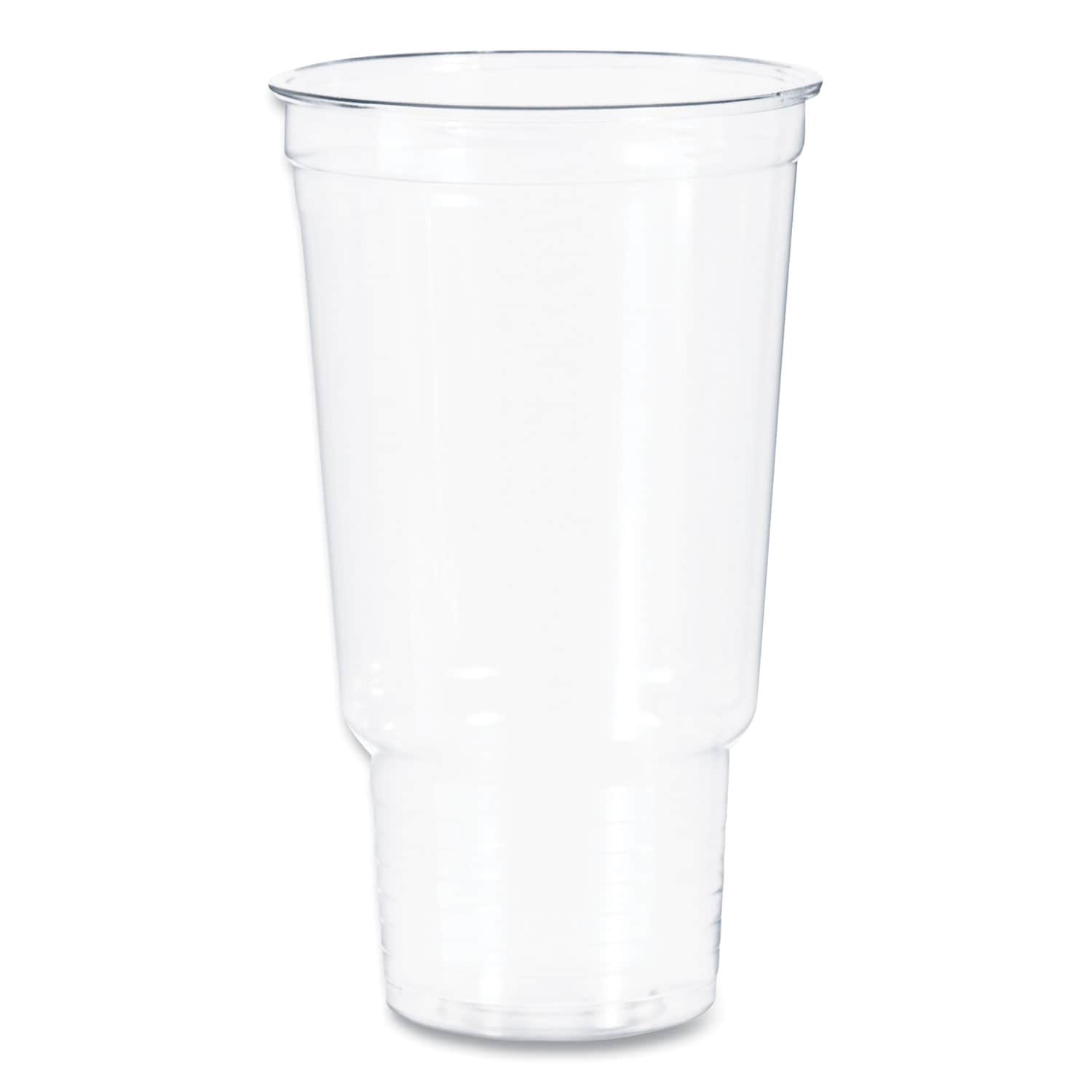 Dart Ultra Clear Pedestal PET Cups 32 oz Plastic Clear 25/Bag 20 Bags/Carton