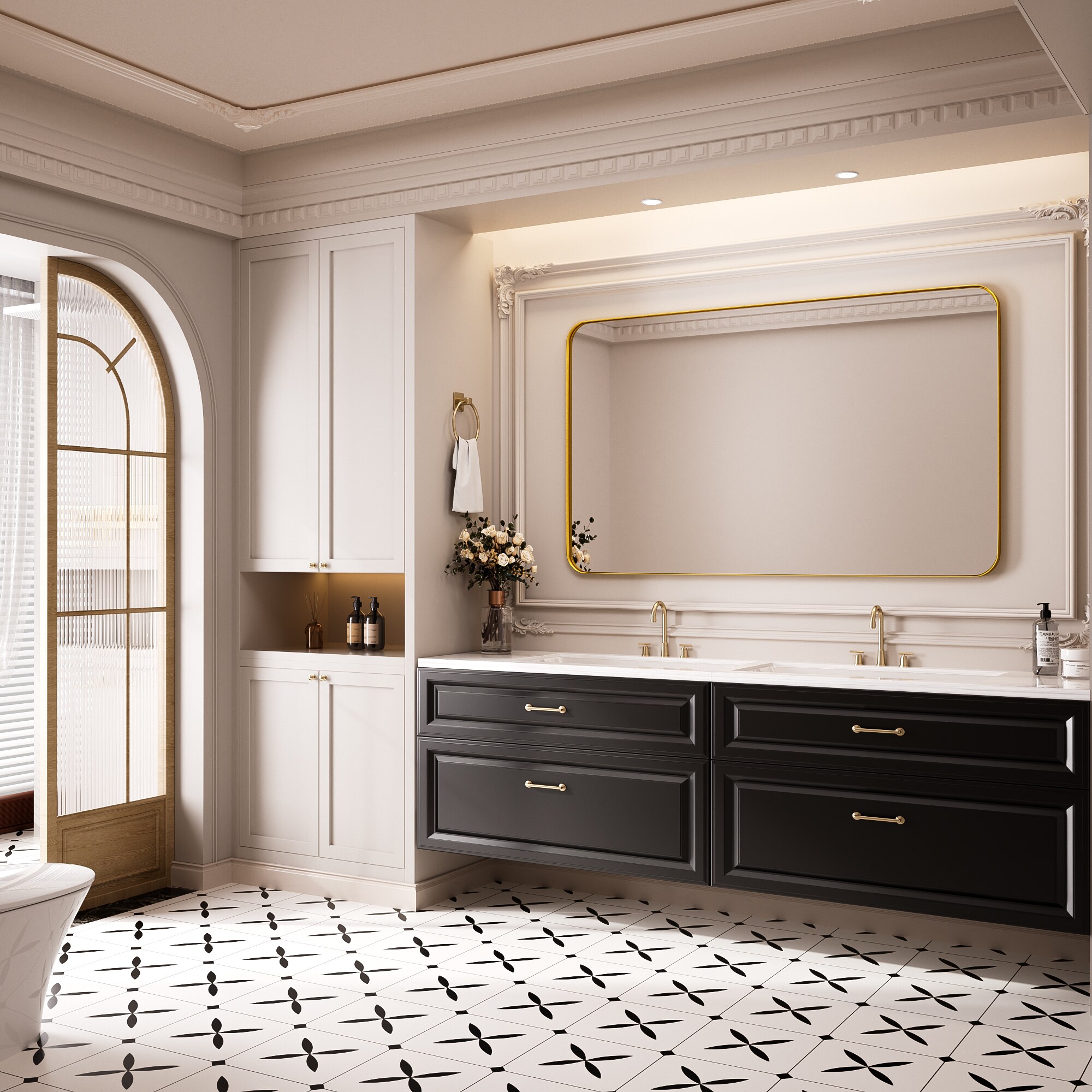 FurniFusion SF-Y-6036-G Decor-Mirrors - View #3