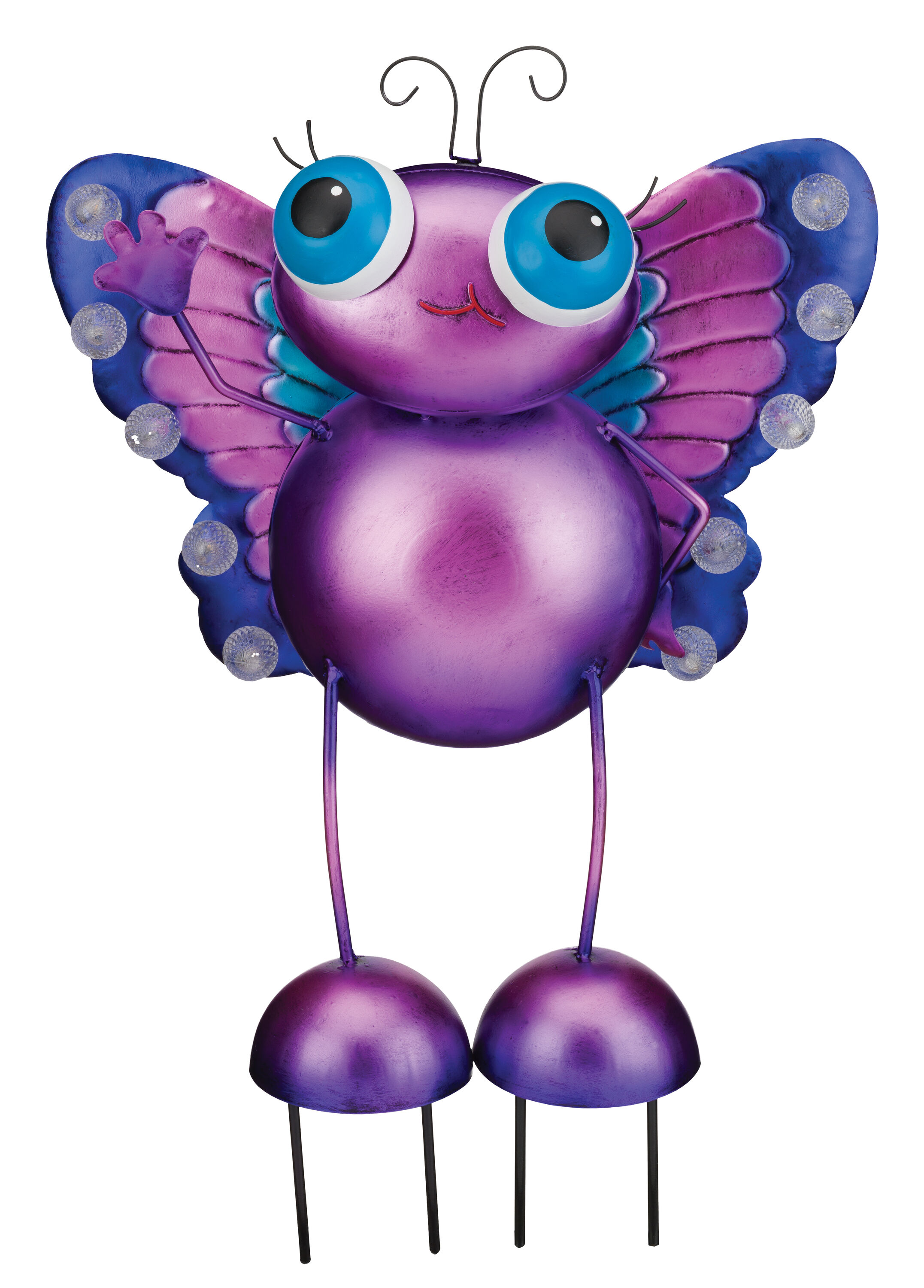 Regal Art & Gift 13250 20-Inches Purple Metal Solar Animals Stake