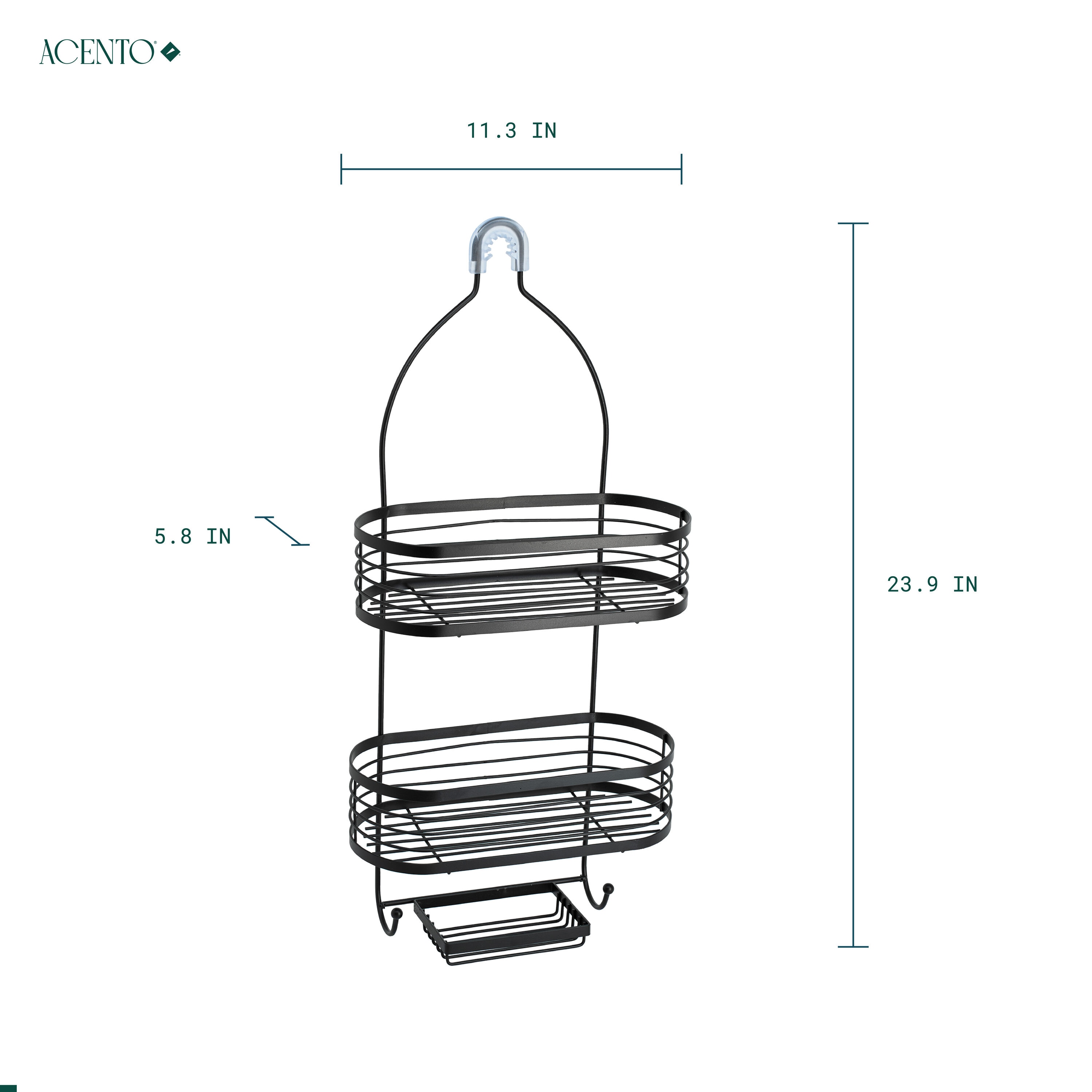 ACENTO SC421MBK Hanging-Shower-Caddies - View #5