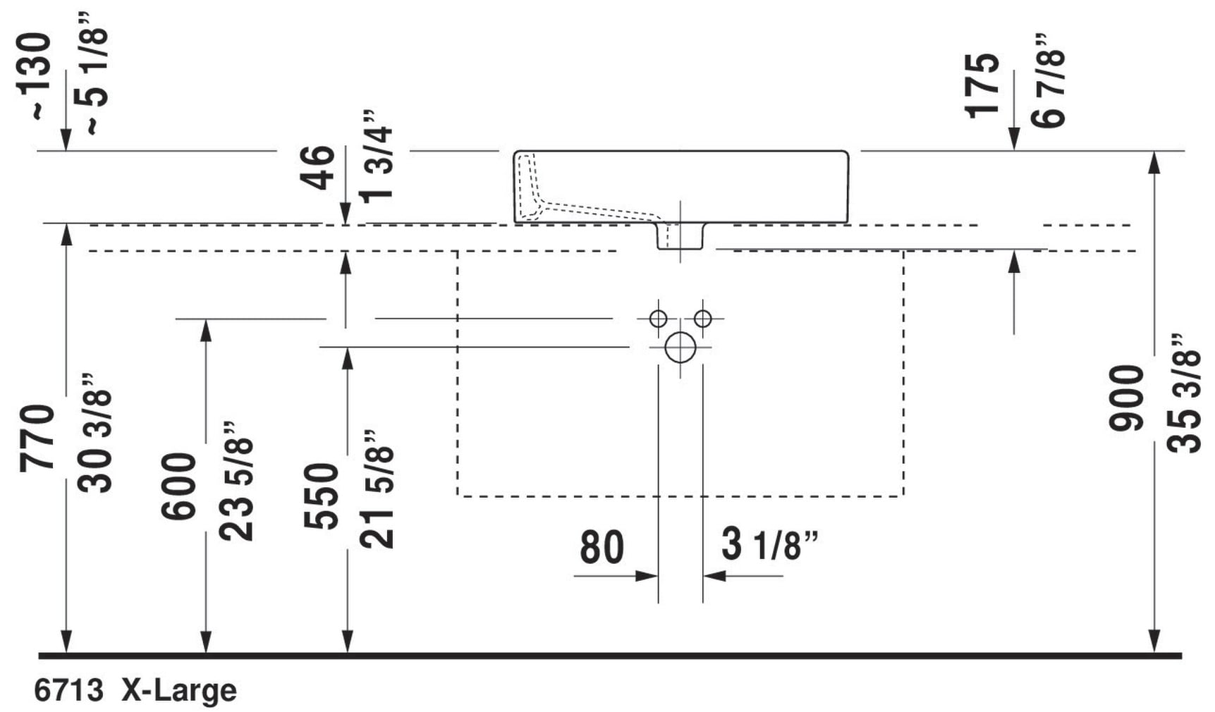 Duravit 0452600000 Bath-Sink - View #8