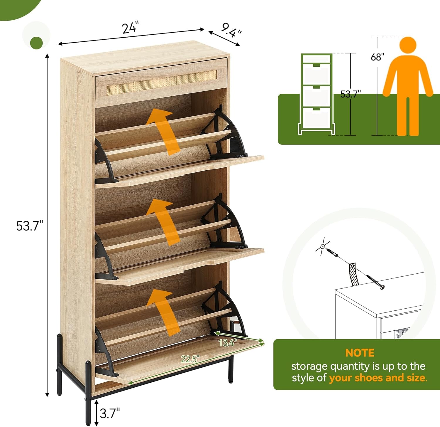 Qeetex LHF-DYQ-PHO-0ZCE4F4D Shoe-Racks - View #3