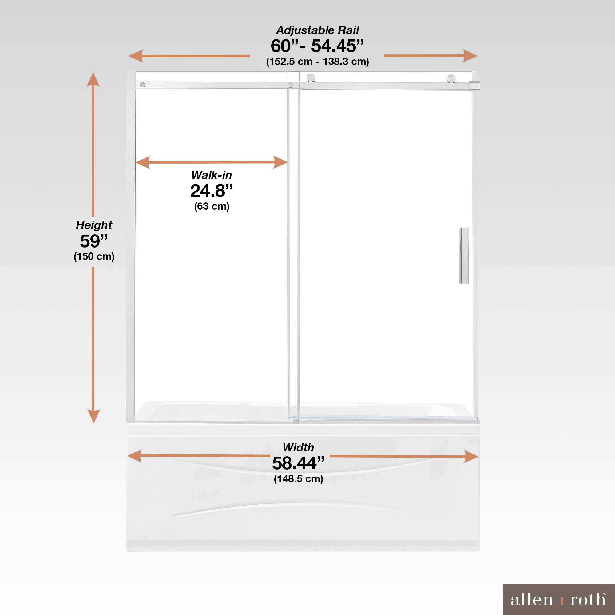 allen + roth DAVIDSON-TD-SN Bathtub-Doors - View #14