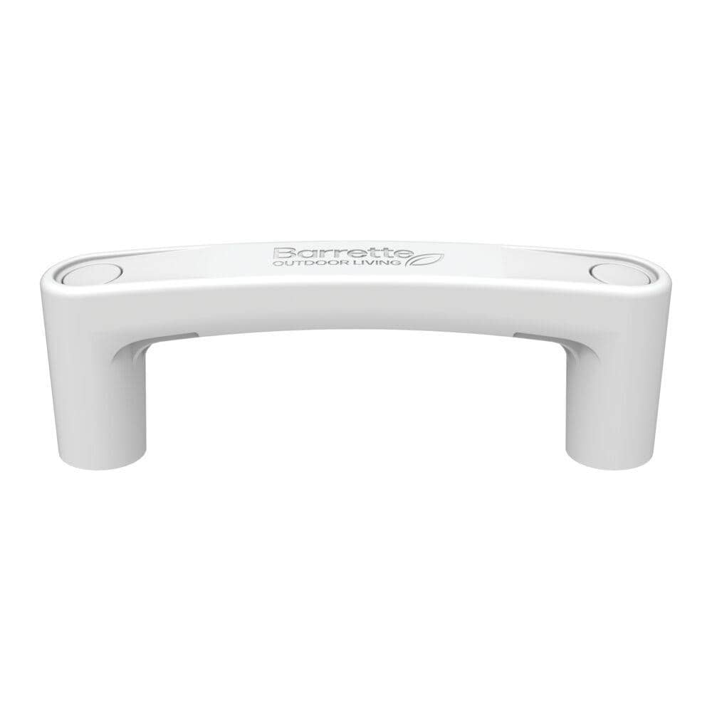 Barrette Outdoor Living 73004735 EZ Grip 2-1/4-in White Gate handle