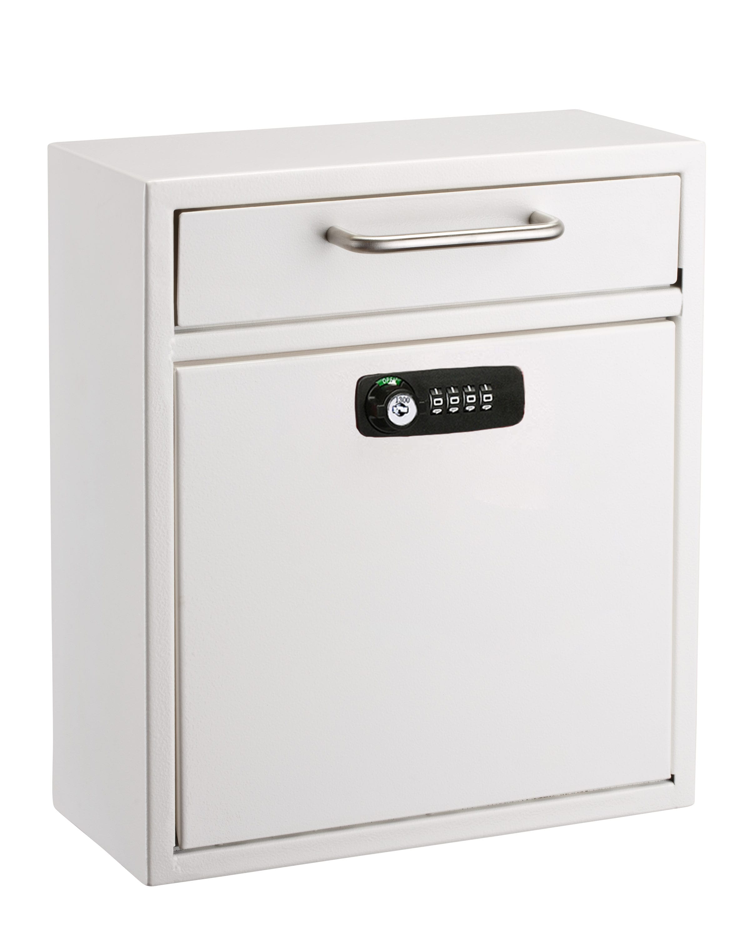 AdirOffice Wall Mount White Metal Standard Lockable Mailbox 631-05-WHI-KC Sansujyuku sansujyuku.com