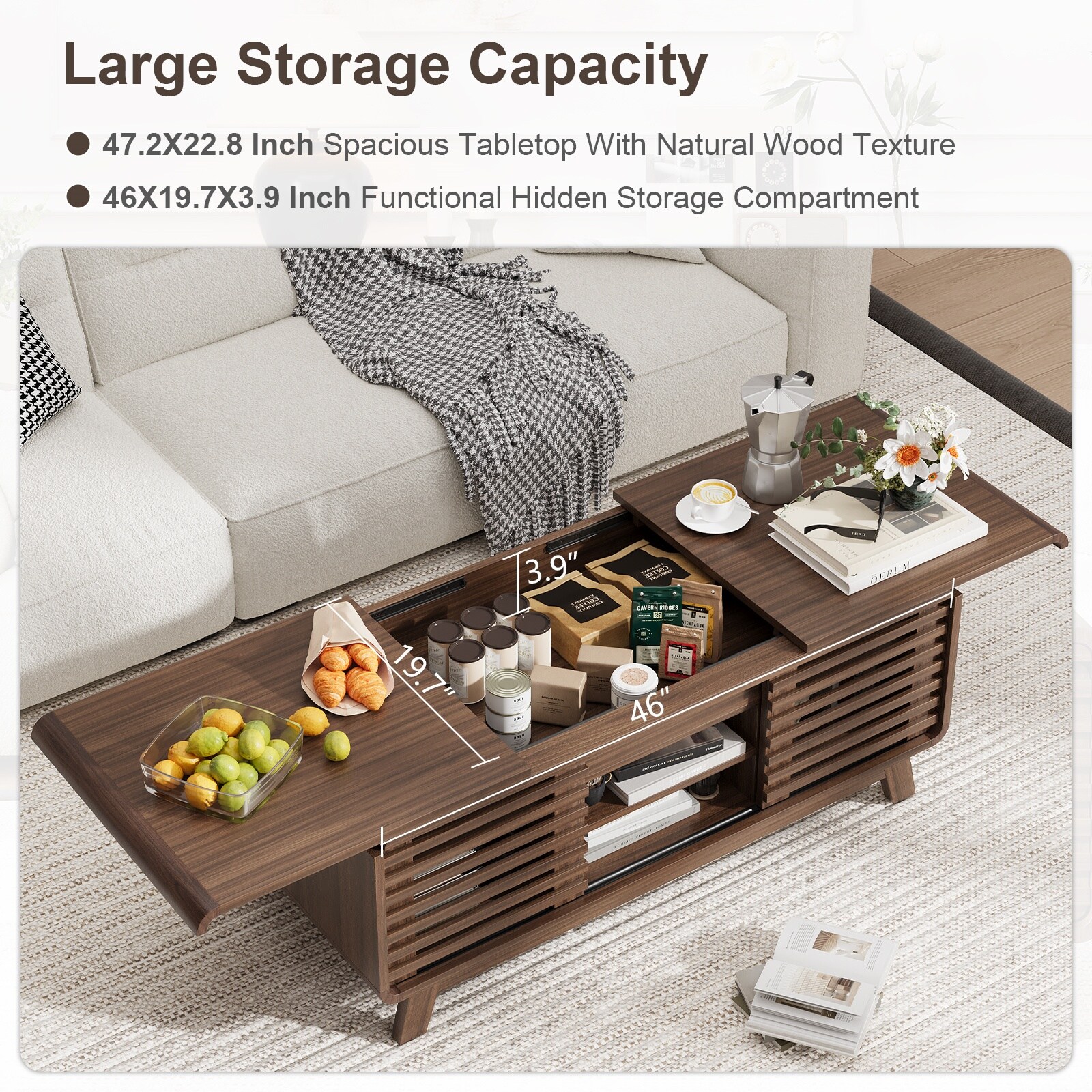 Pocassy GREATANTS-SNBS072WW Coffee-Tables - View #17