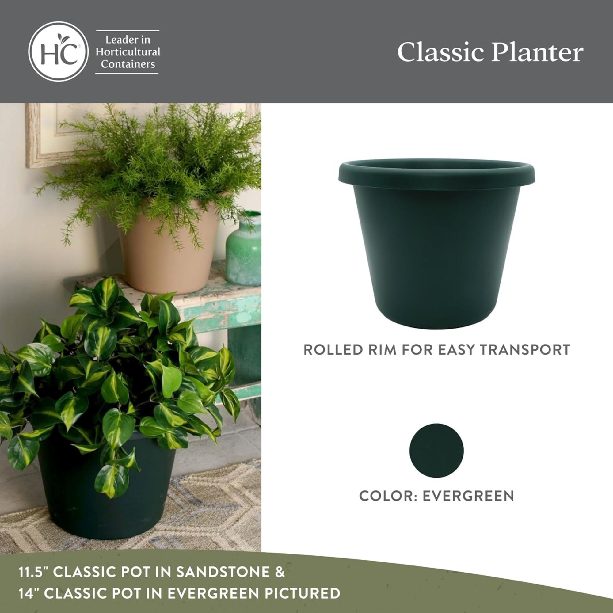 The HC Companies LIA16000B91C012LRTJO Planter-Window-Box - View #3