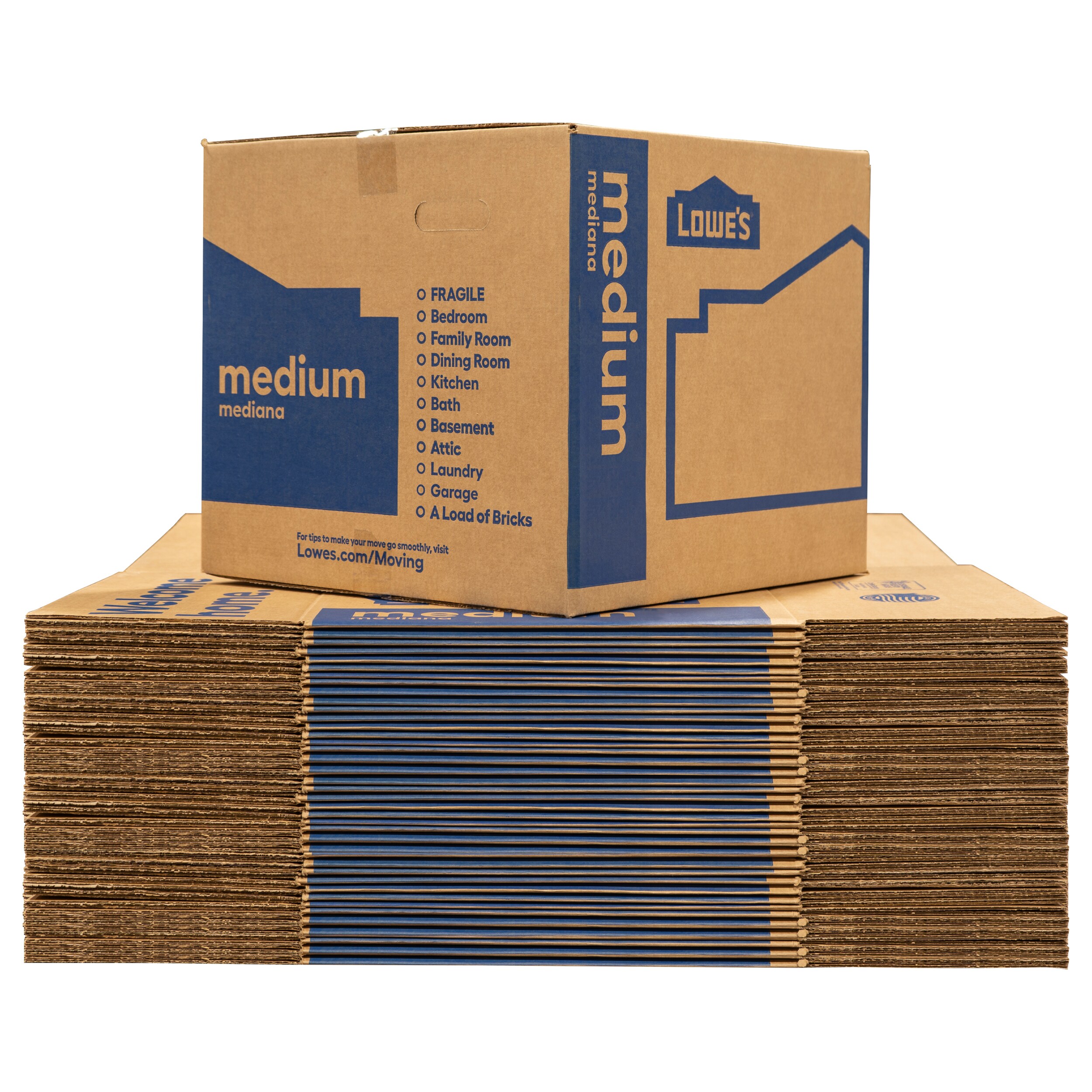 Shop Lowe s 18 in W X 16 in H X 18 in D Classic Medium Moving Box With 