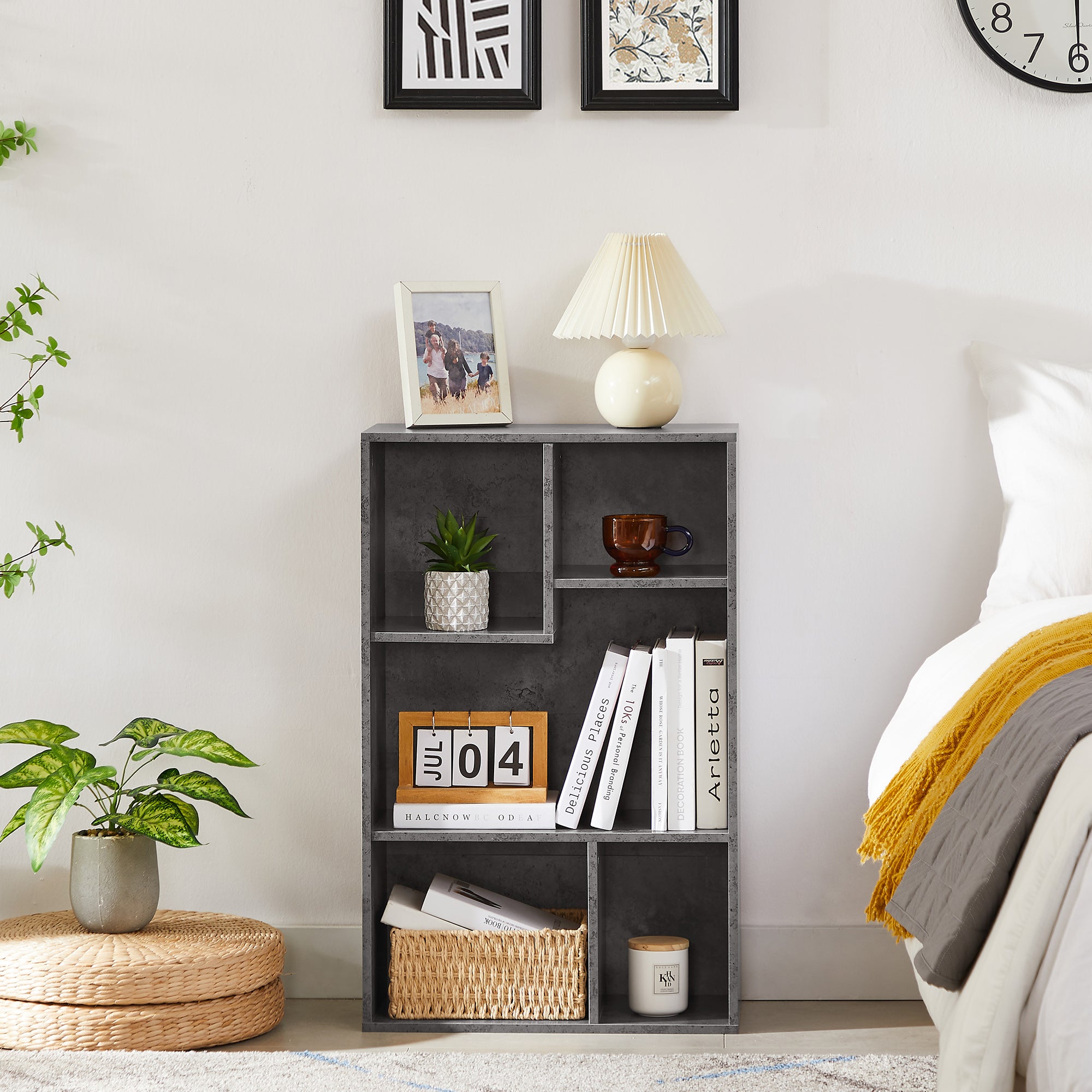 Vecelo LOE-B10-GRY bookcases - View #2