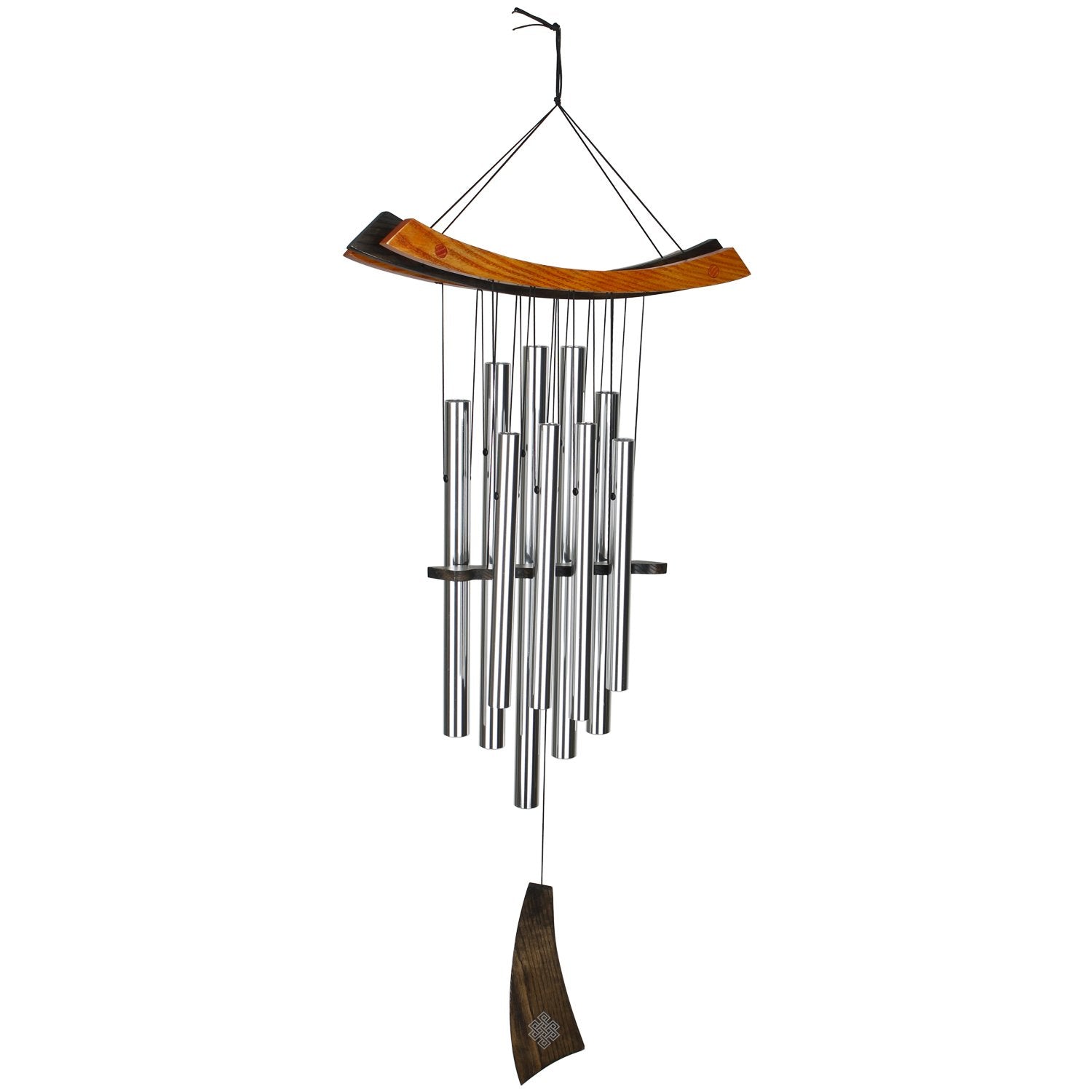 Woodstock Chimes HC 34-Inches Silver Metal Wind Chime