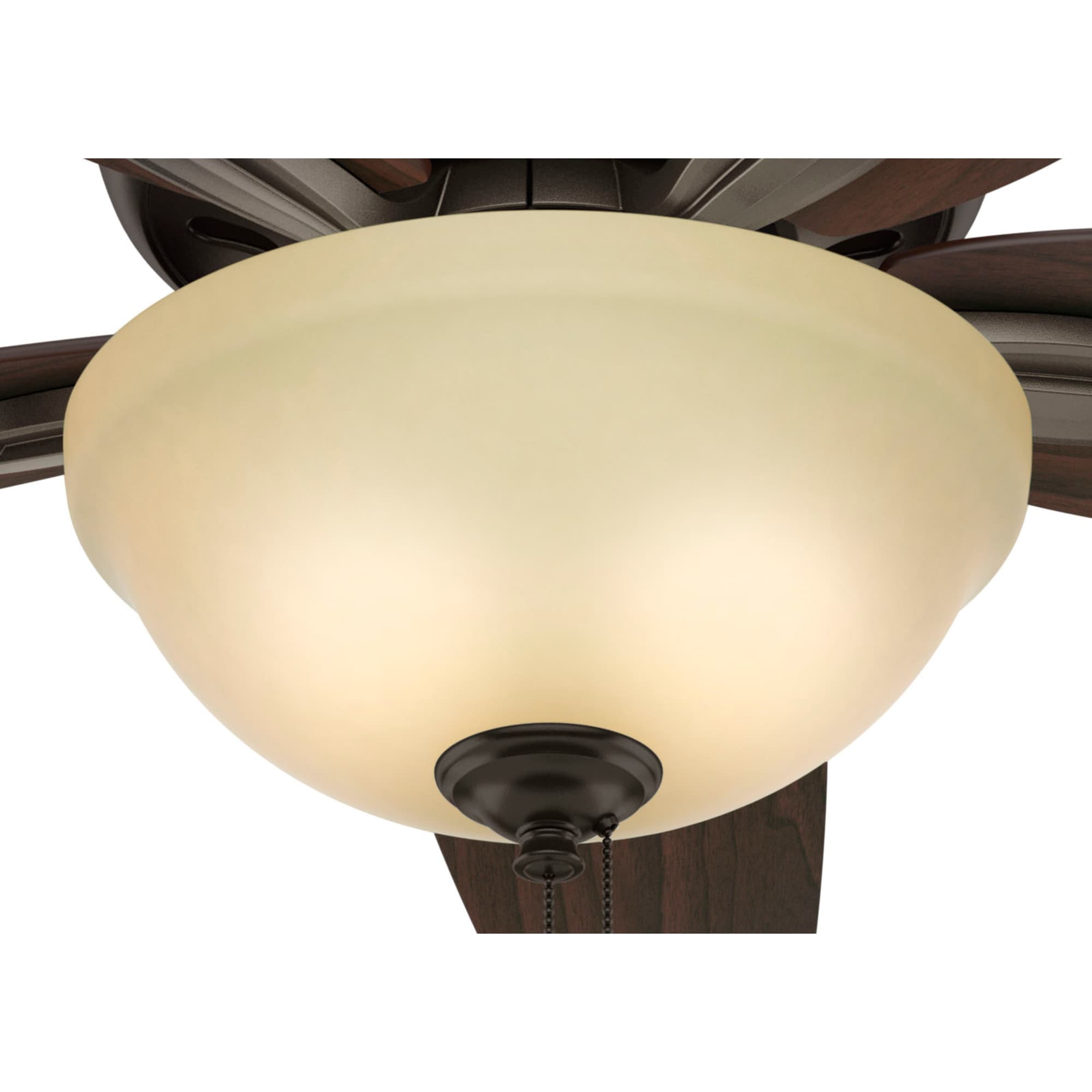 42" Bronze Low Profile Ceiling Fan with LED Light and Remote