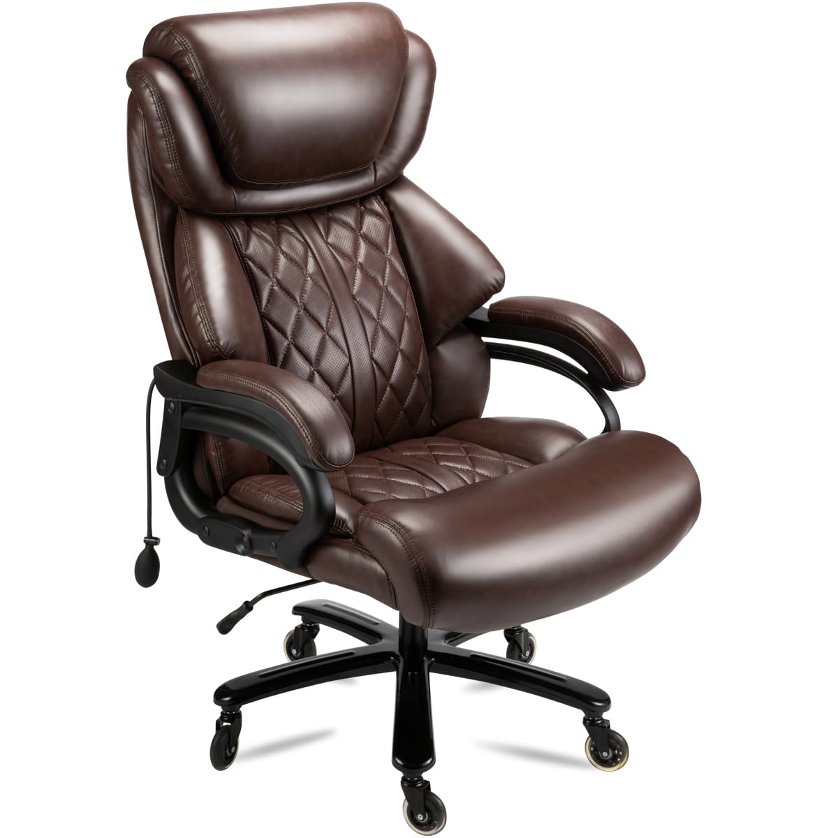 LUXEYARD 500lbs Big and Tall Office Chair for Heavy People Executive ...