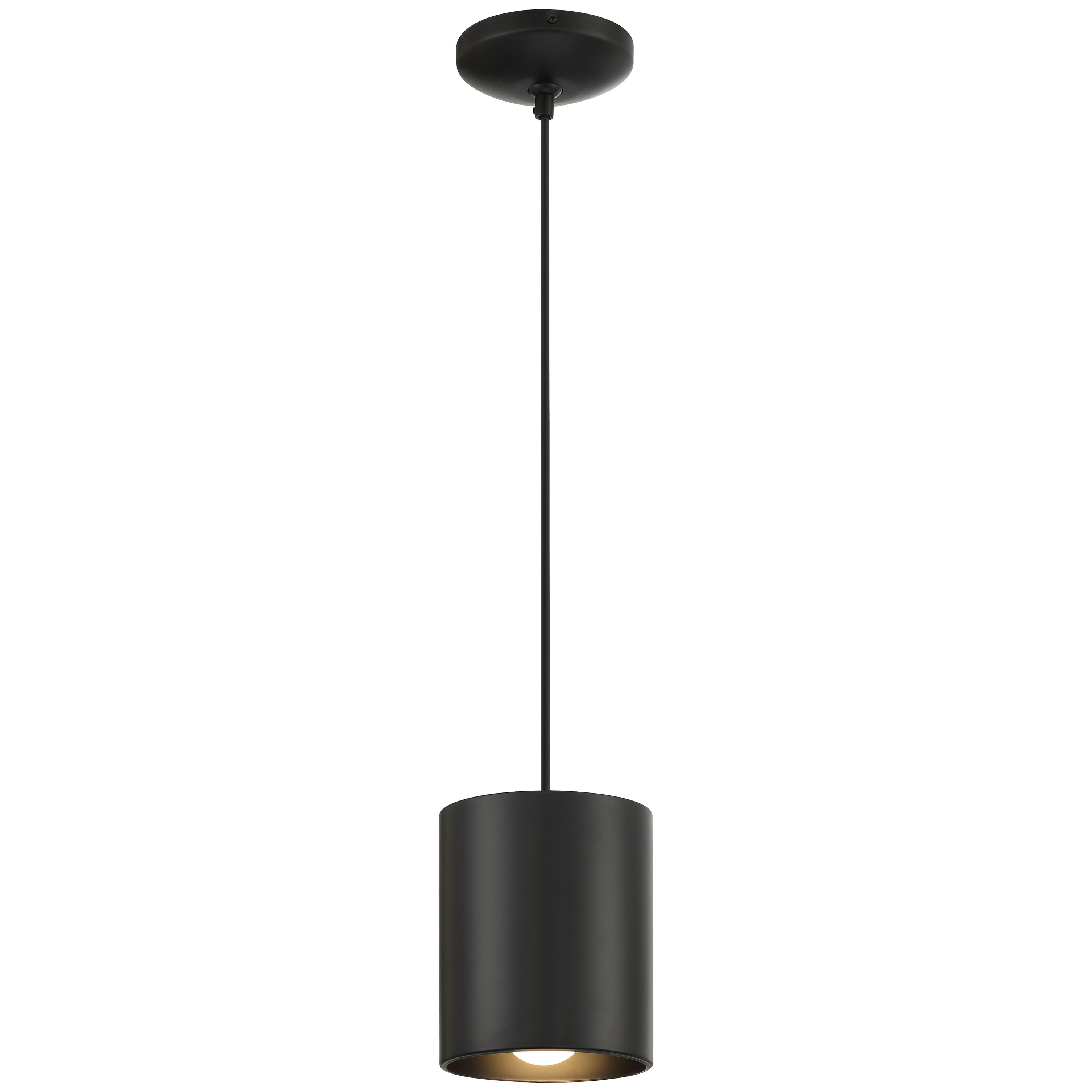 Access Lighting 29006-MBL-C Pilson XL Black Modern/contemporary Cylinder Mini Hanging Pendant light