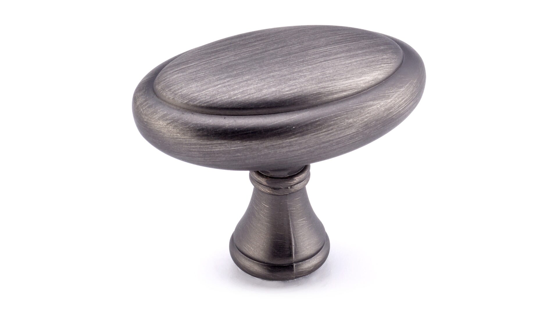 Richelieu BP79040143 Candiac 1-9/16-in Antique Nickel Oval Traditional Cabinet Knob