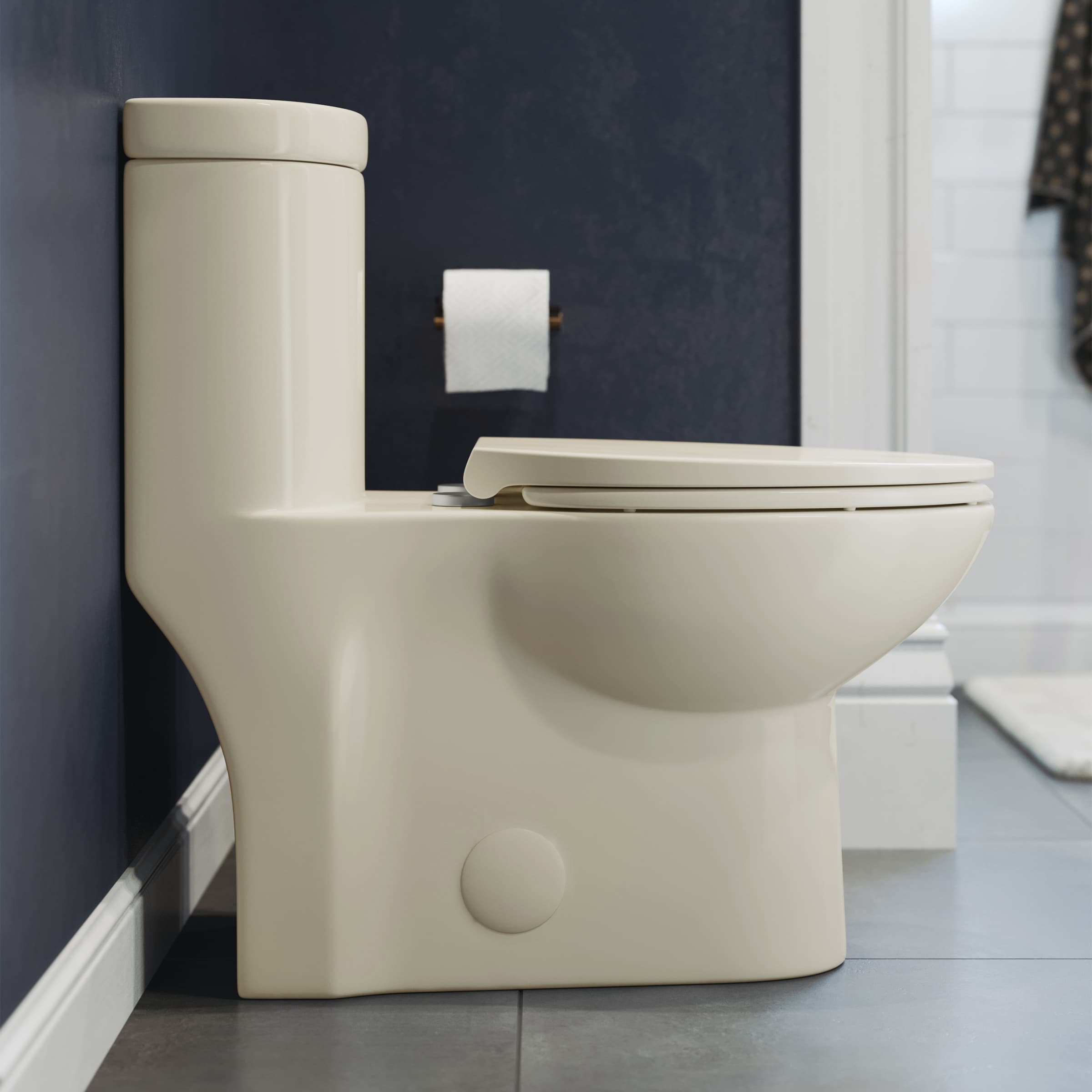 Swiss Madison Sublime II One-Piece Round Toilet Dual-Flush 1.1/1.6 GPF, Matte Black