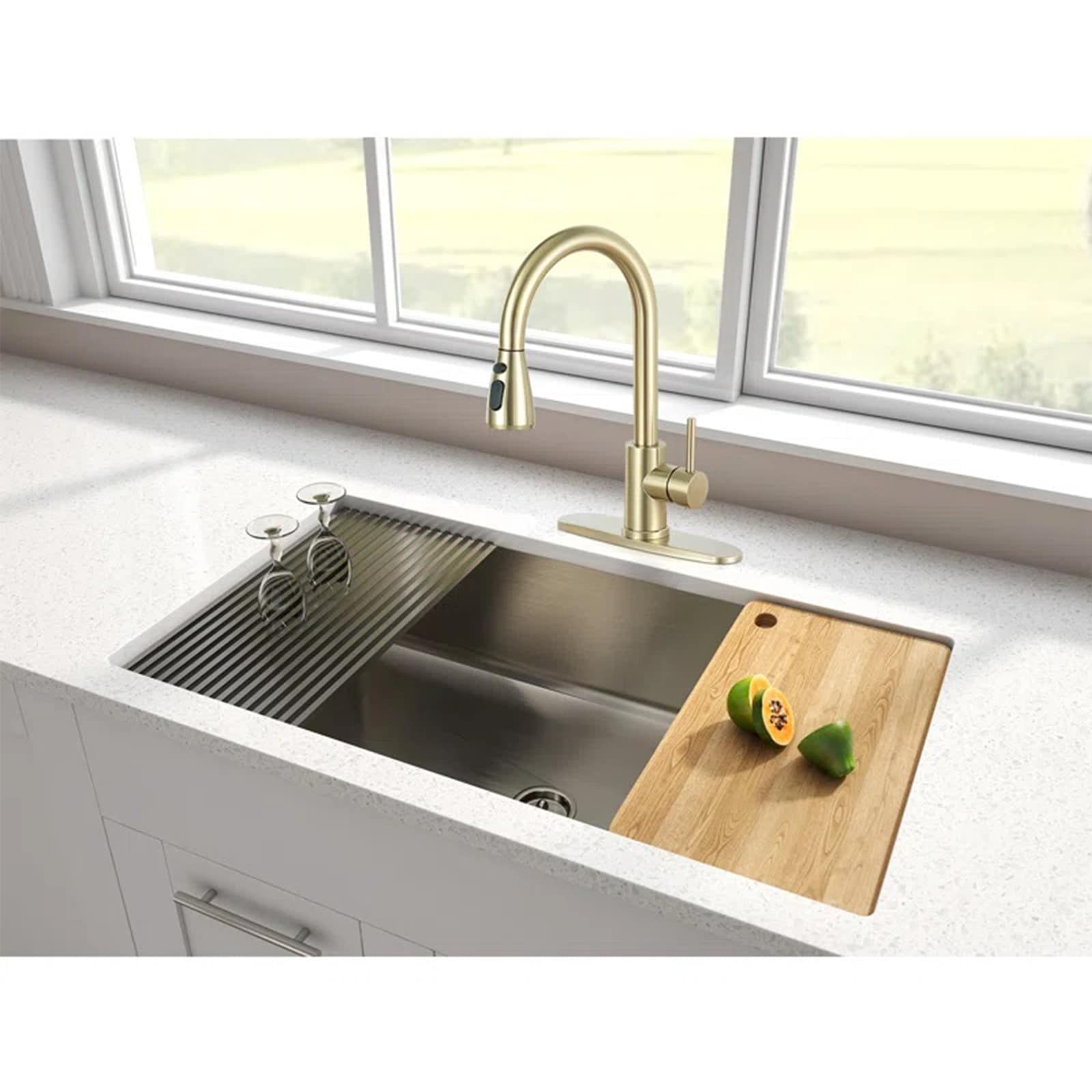 BYH B-KF003-BG Kitchen-Faucets - View #2