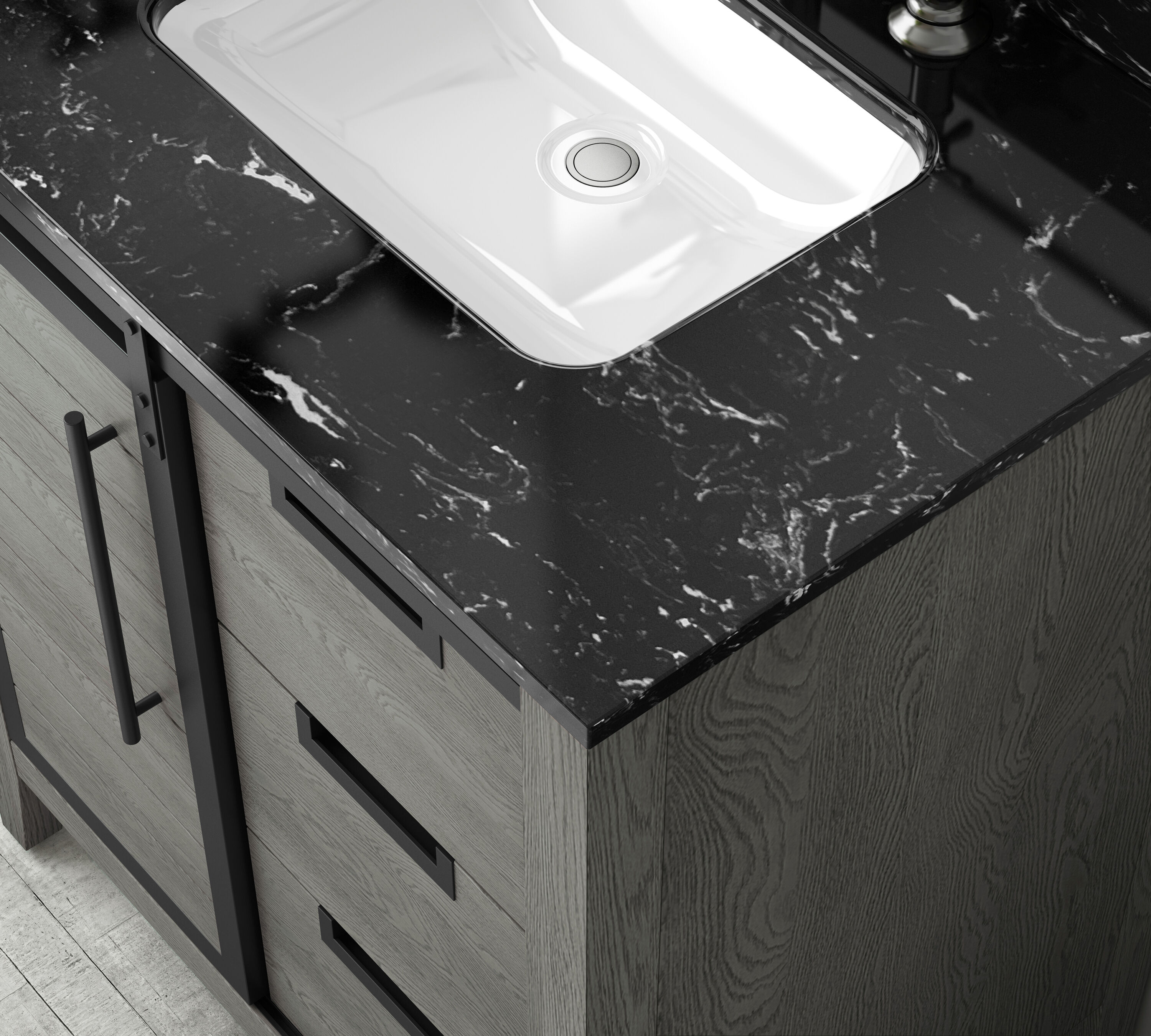 allen + roth TJ-0113V3022GR Bath-Vanity-Combo - View #12
