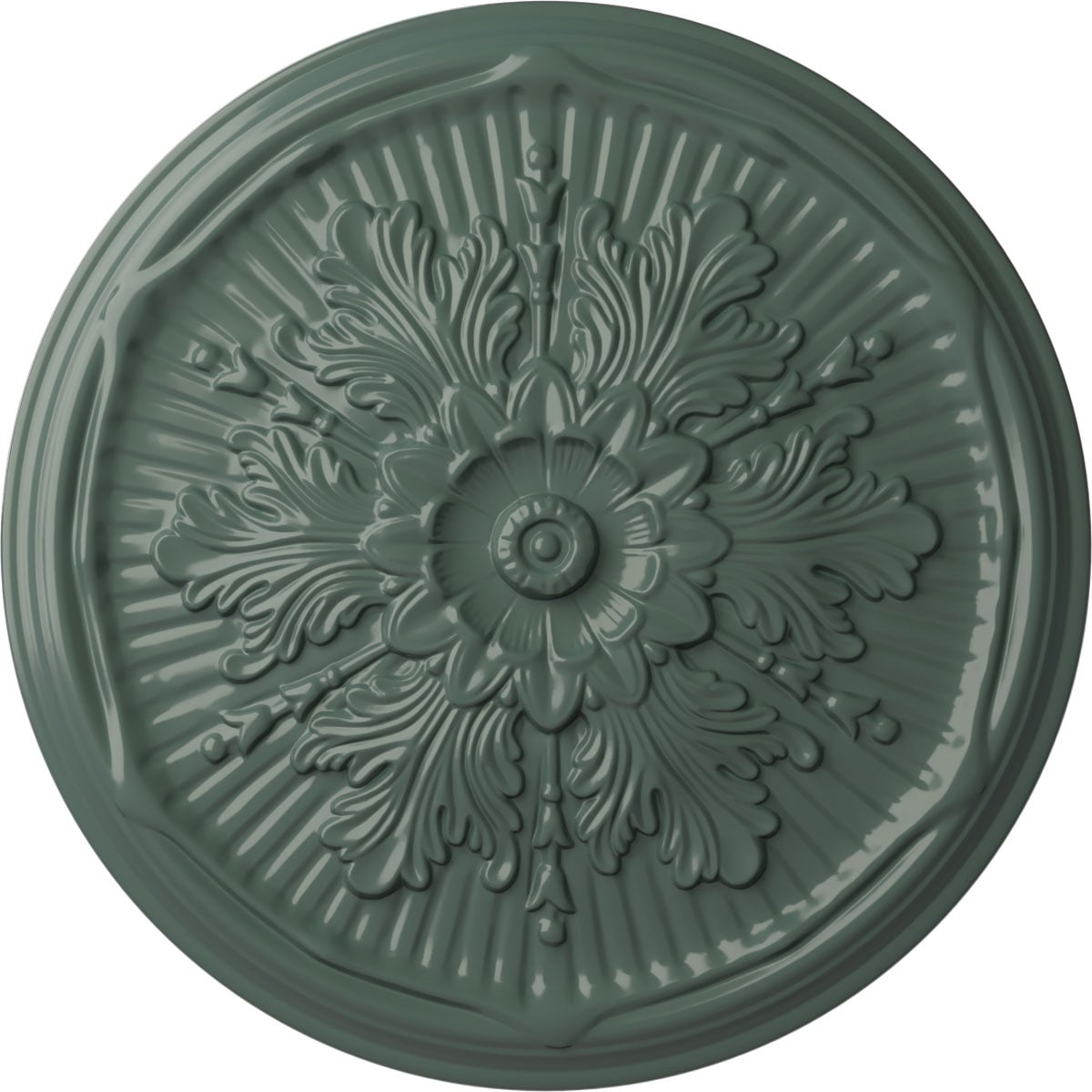 Ekena Millwork CM21LUCBF Luton 21-in W x 21-in L Painted Cloud Burst Polyurethane Whole Ceiling Medallion
