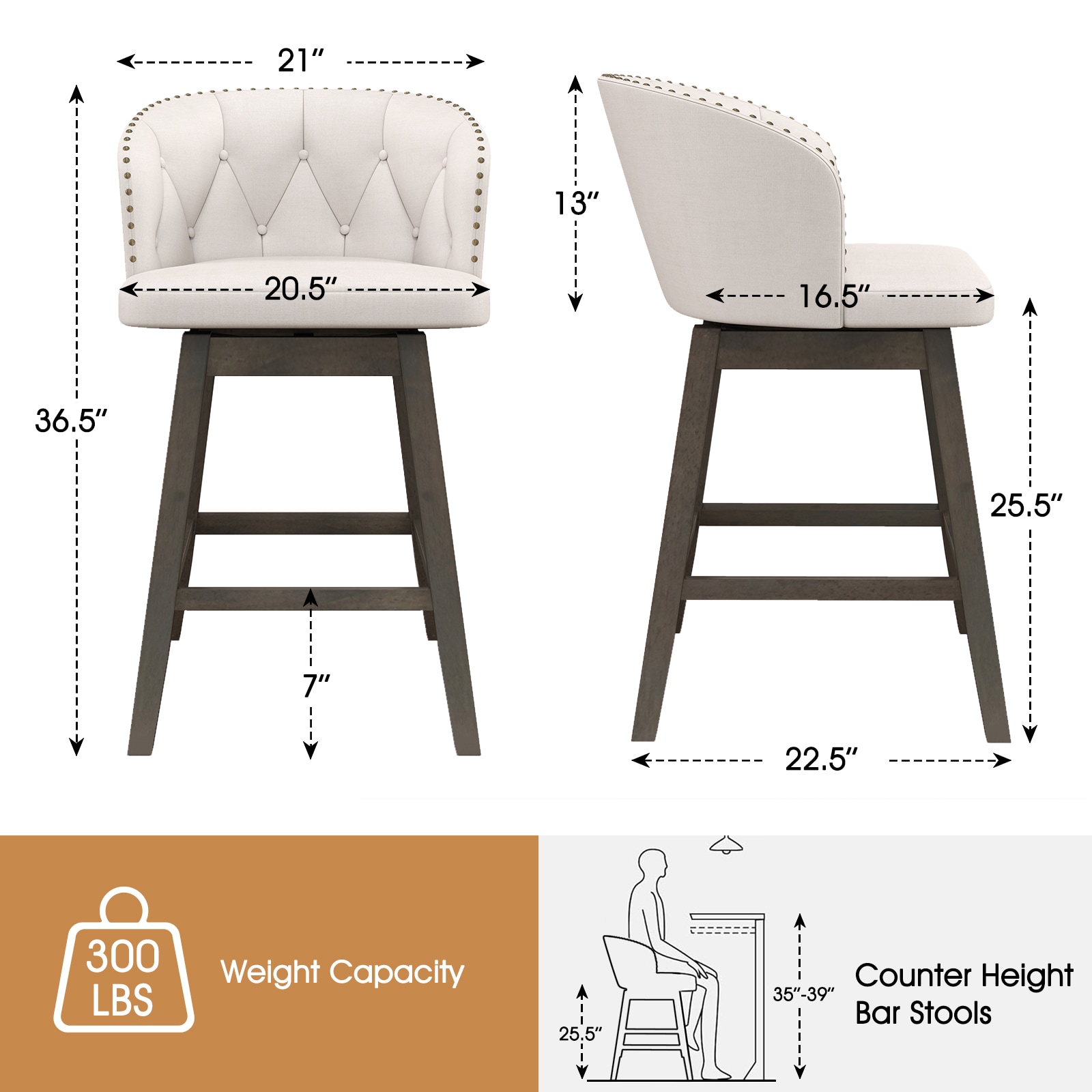 Ayelon SN72BE120 stools - View #2
