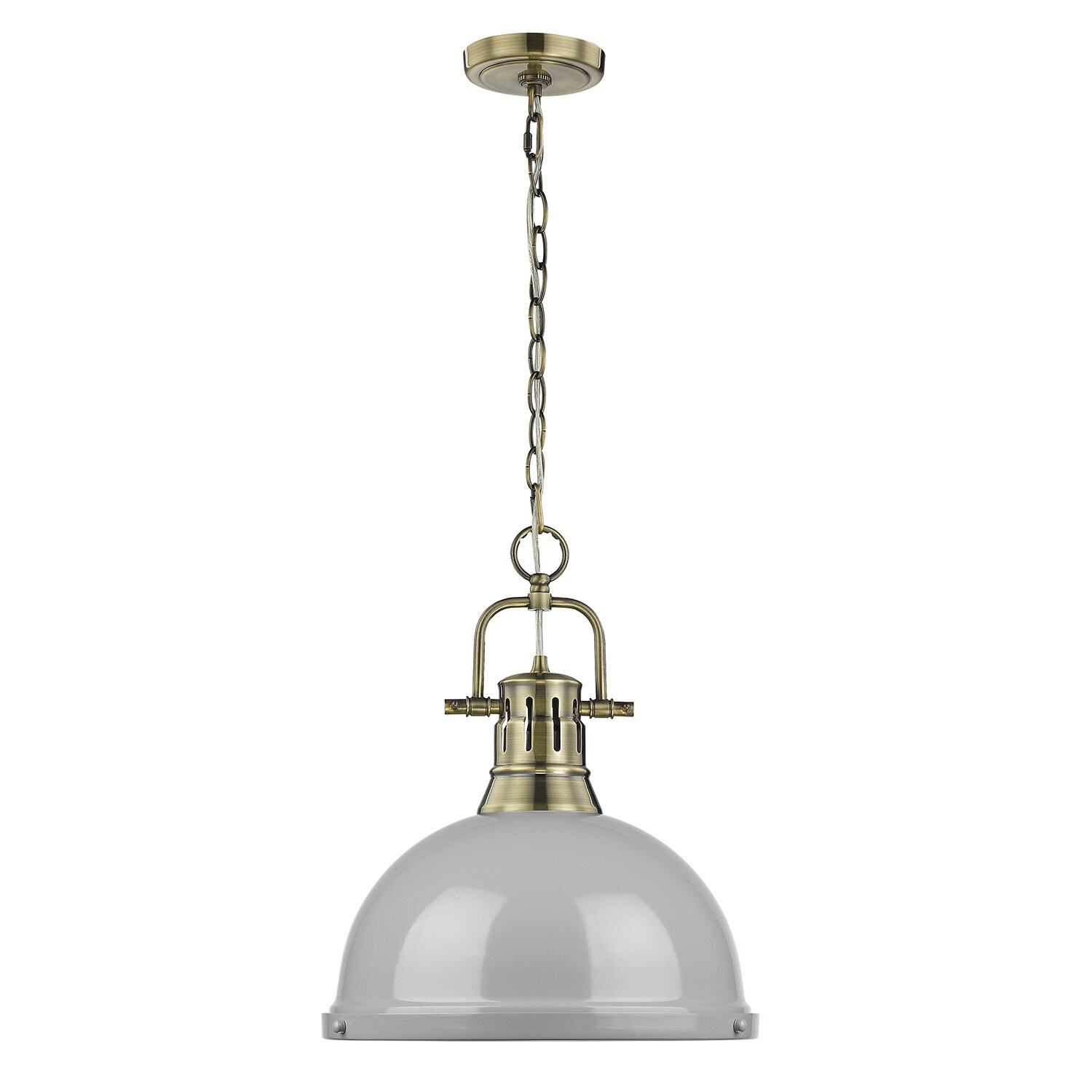 Golden Lighting 3602-L AB-GY Pendant-Lights - View #2