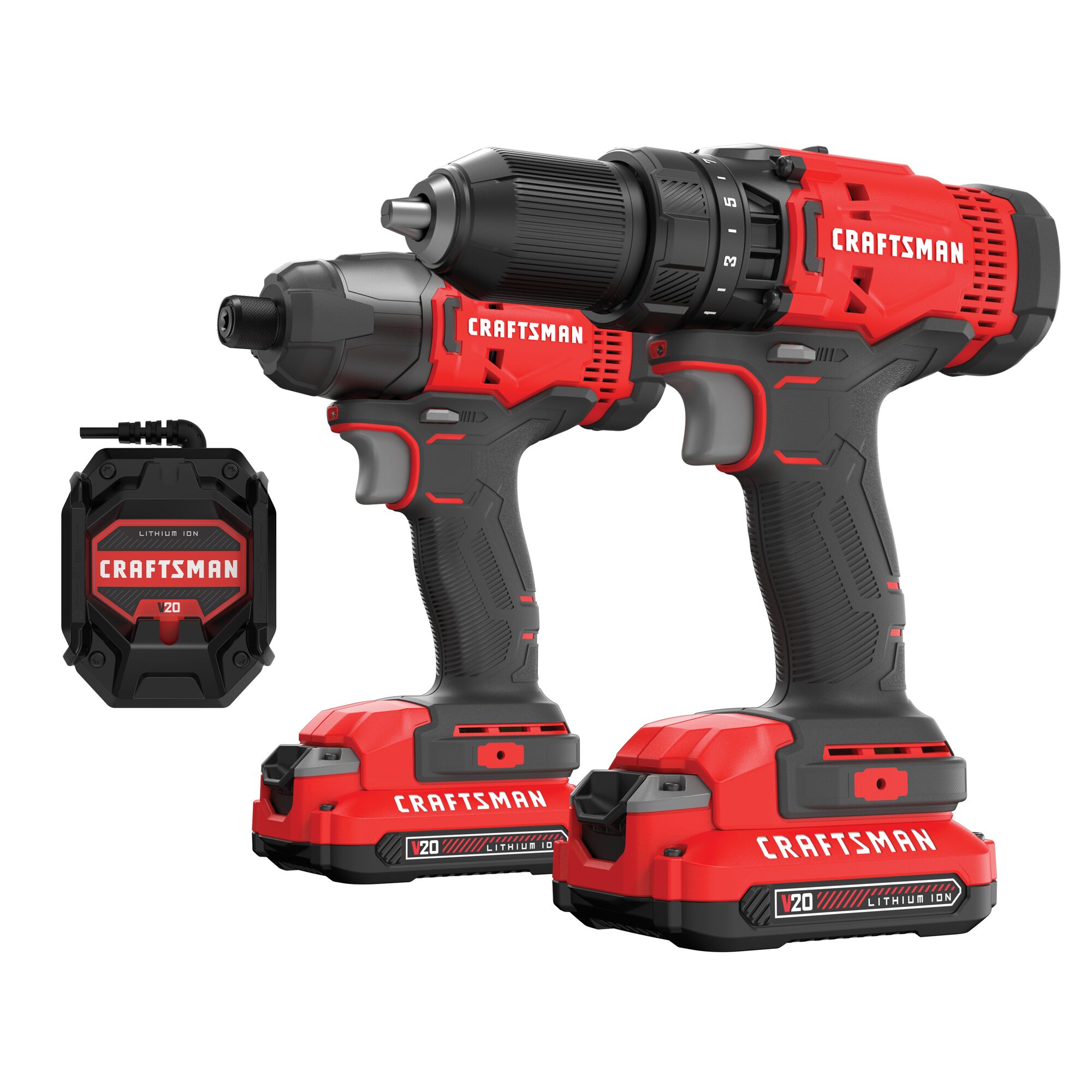 CRAFTSMAN V20 20-volt Max 2-Tool Power Tool Combo Kit with Soft Case (2-Batteries and Charger Included)