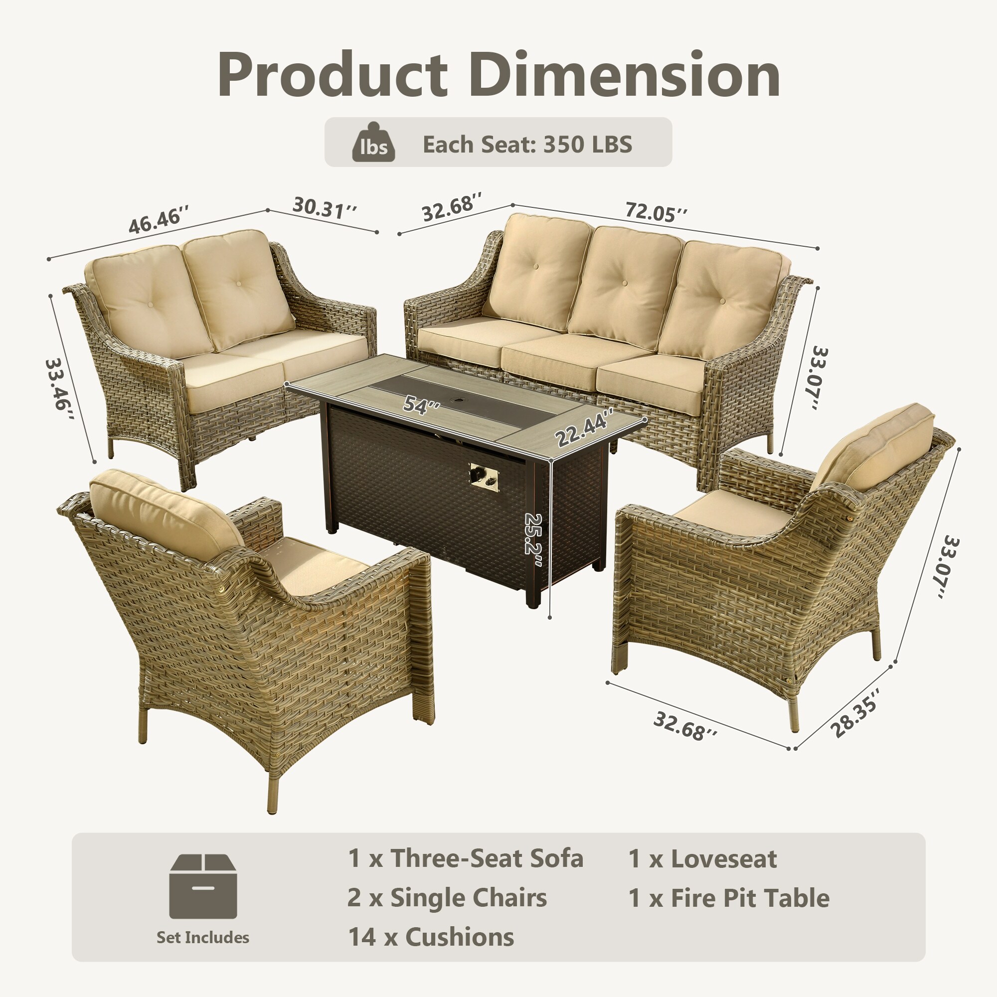 ALTRIGUS 6LCFP8503-PAD605AL Patio-Conversation-Sets - View #7