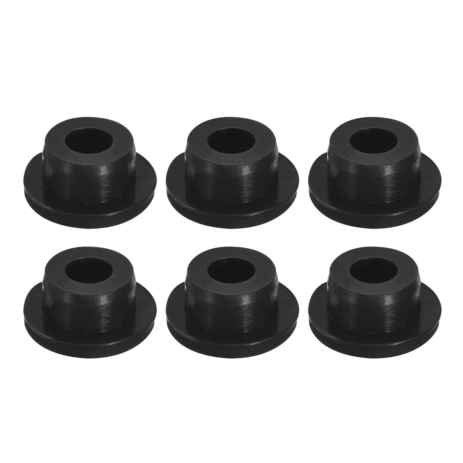 Unique Bargains 6pcs Black Plug Holes H20 Waterproof Rubber Button Plug for 20mm / 0.79inch Hole #S25072801UX1824