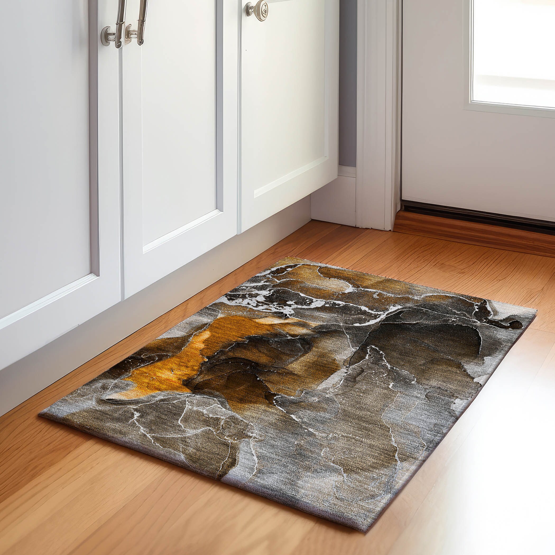 Addison Rugs AMF538GE8X10 Mayfield AMF538GE 8 x 10 (ft) Loomed Polyester Green Rectangular Indoor Geometric Machine washable Area rug