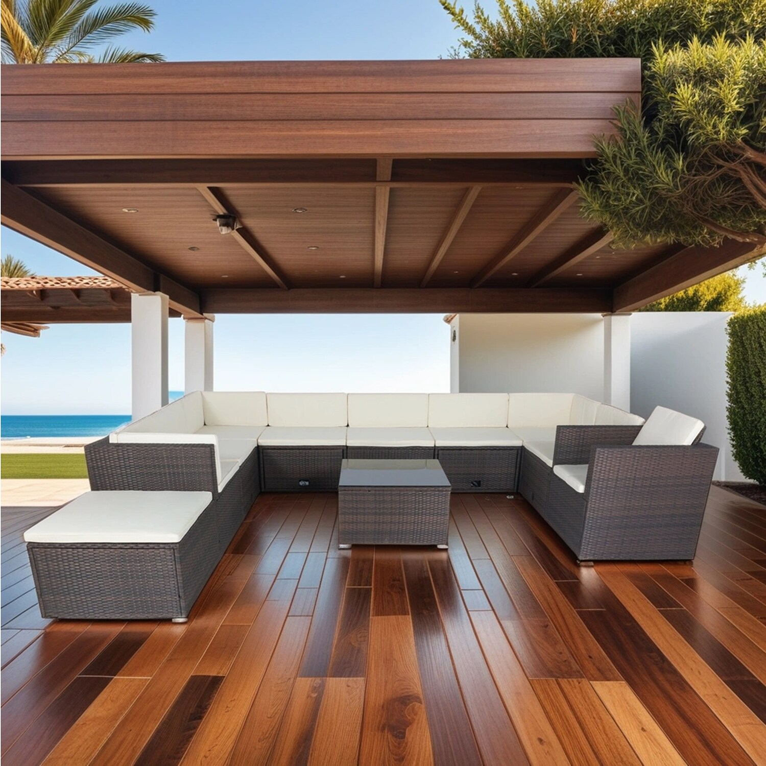 SINOFURN SYA010317GY Patio-Sofas-Daybeds - View #5