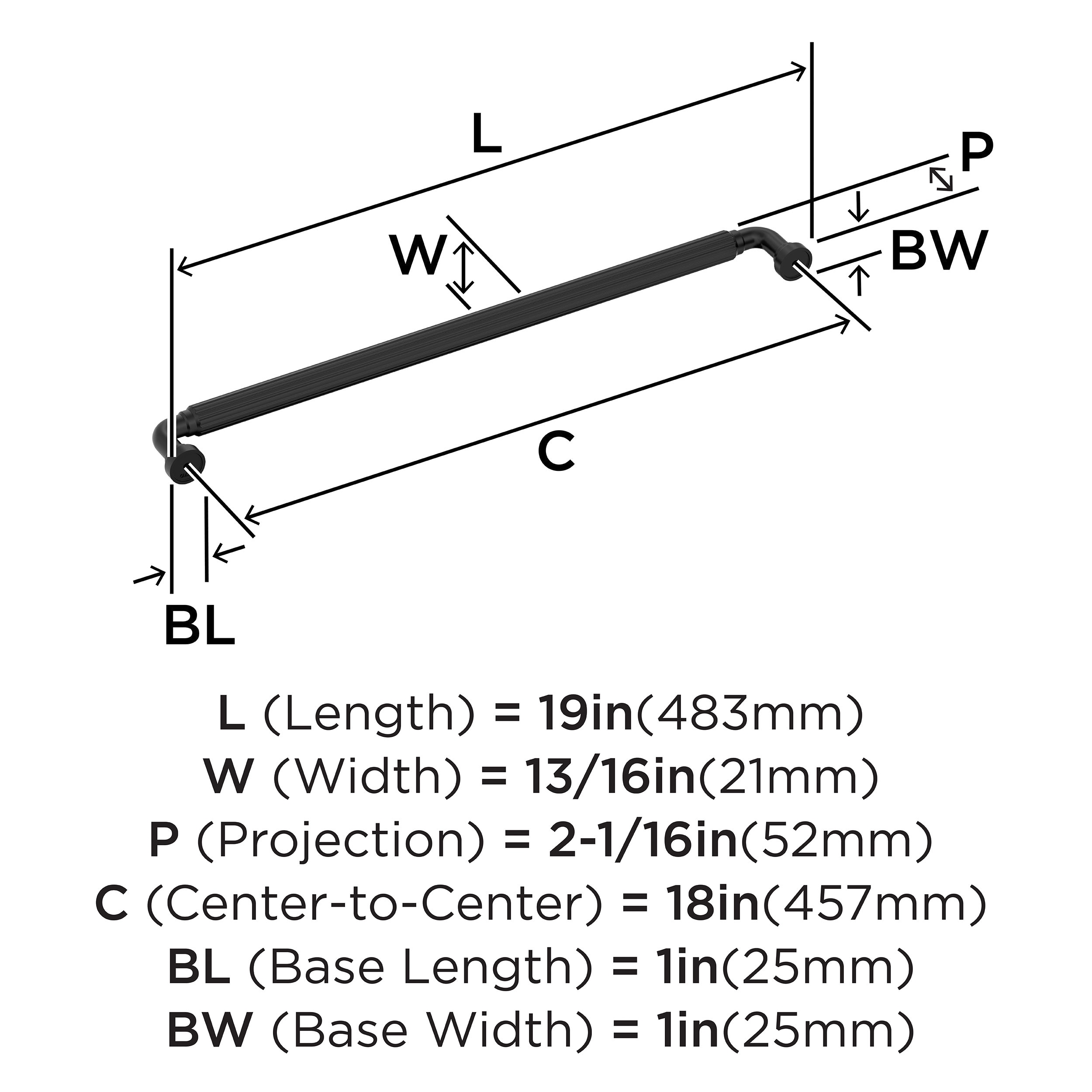 Amerock BP37710MB Cabinet-Pulls - View #4