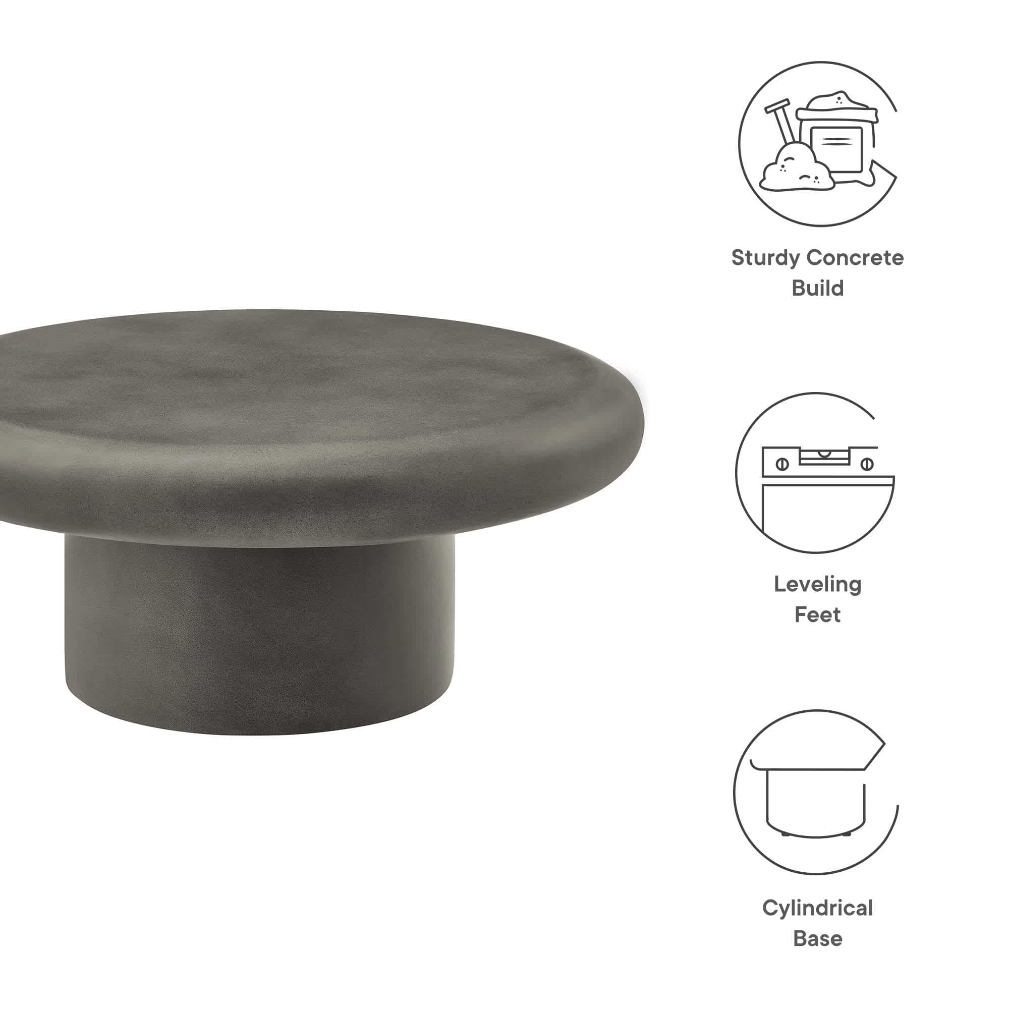 Modway EEI-7092-GRY Patio-Tables - View #2