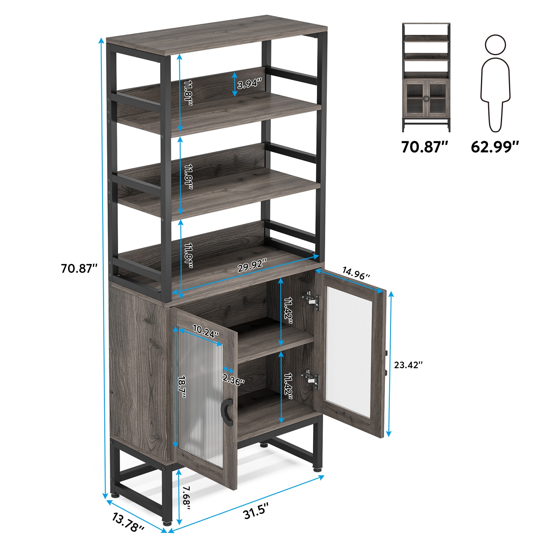 Tribesigns HOGA-XK00239 bookcases - View #8