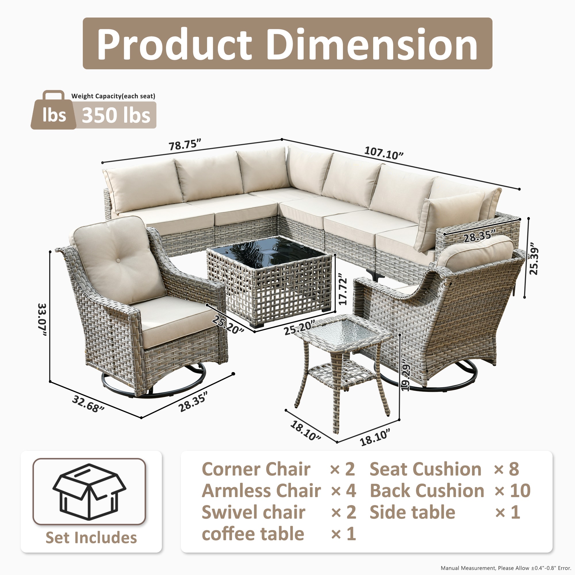 Ovios SK600YP Patio-Conversation-Sets - View #7