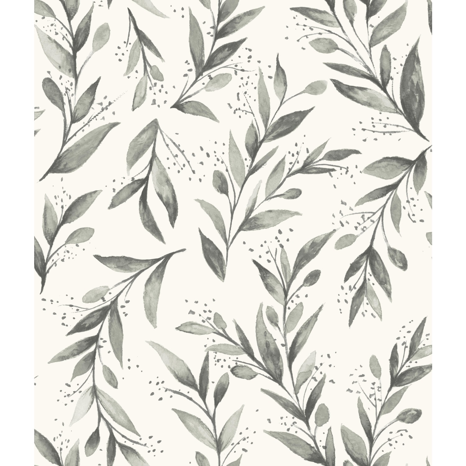 Magnolia Home ME1537 56-sq ft Charcoal Paper Floral Prepasted Soak and Hang Wallpaper