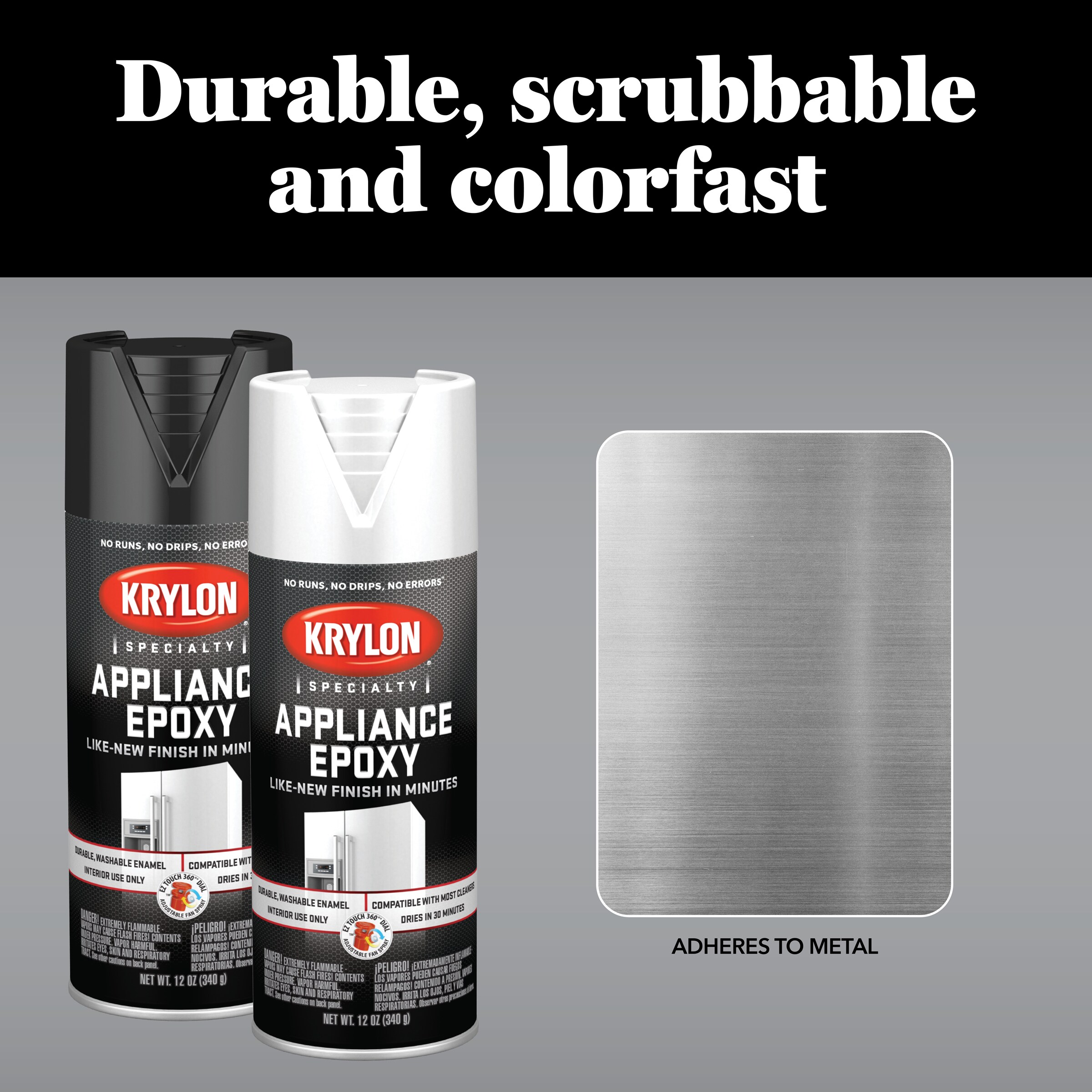 Krylon Appliance Epoxy Gloss White Spray Paint (NET WT. 12-oz)