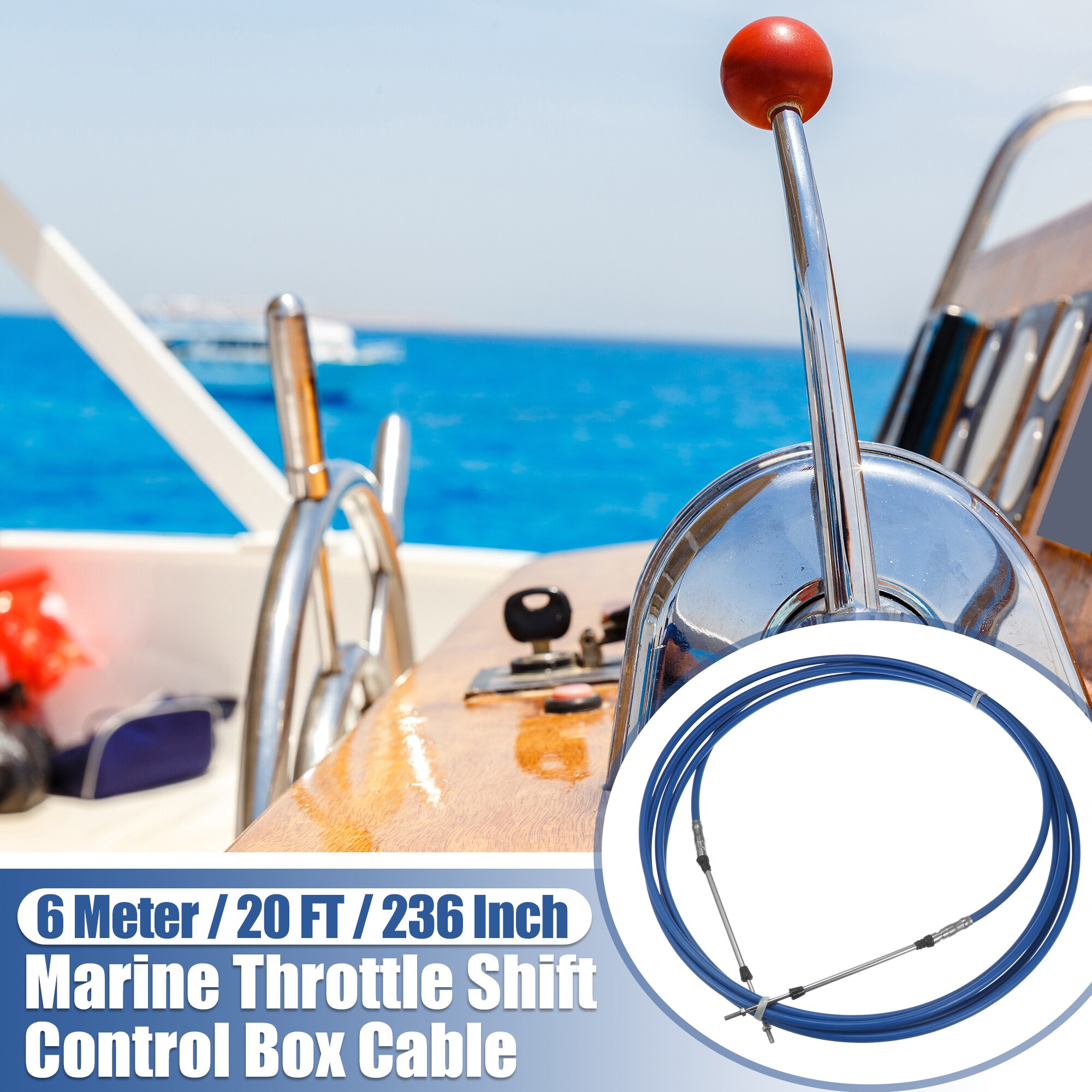 Unique Bargains S25122900UX3831 Boat-Control-Cables - View #2