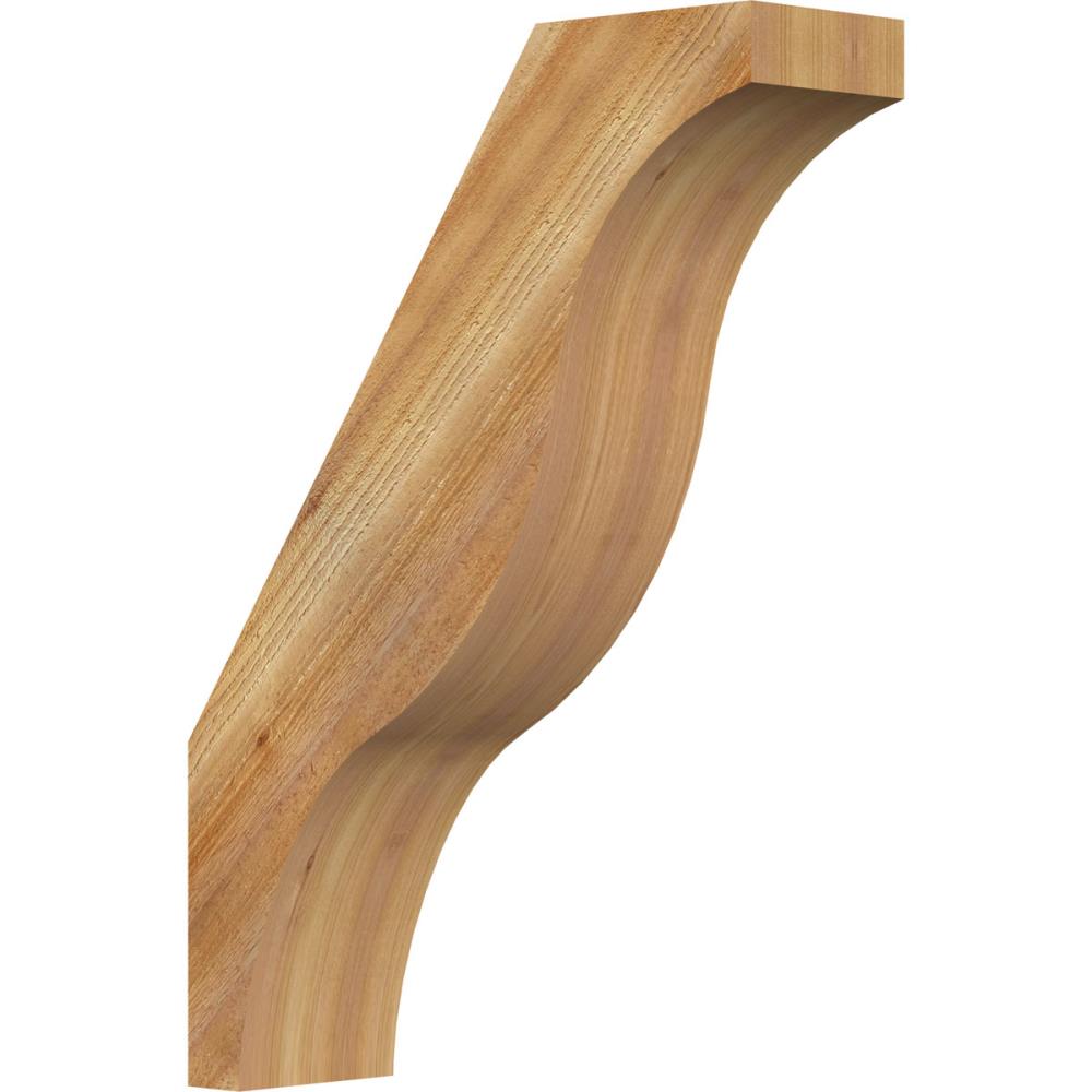 Ekena Millwork BRC06X20X28FST00RWR 6-in x 20-in x 28-in Western Red Cedar Unfinished Wood Funston Rough Sawn Knee Brace