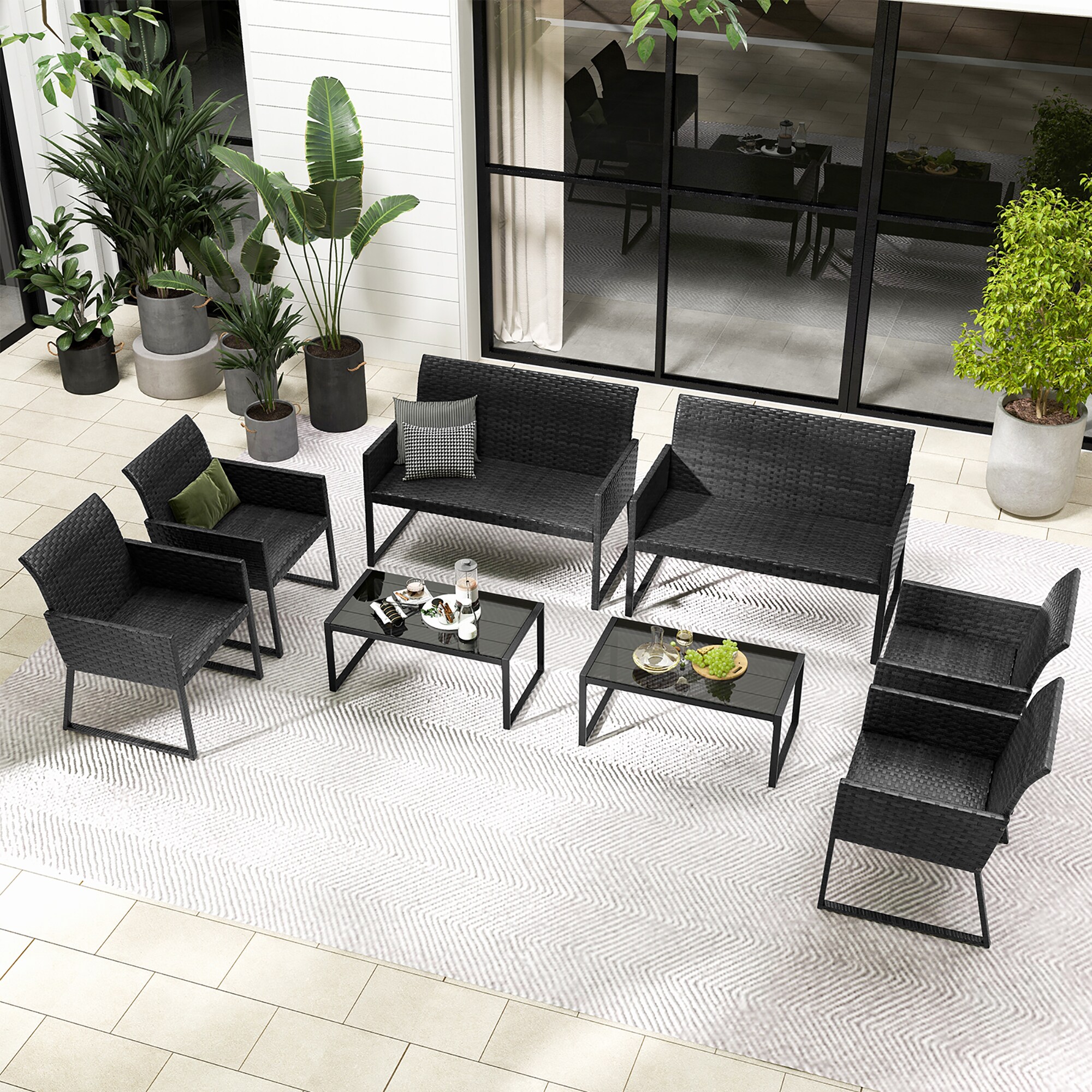 Costway LWS00007 Patio-Conversation-Sets - View #4