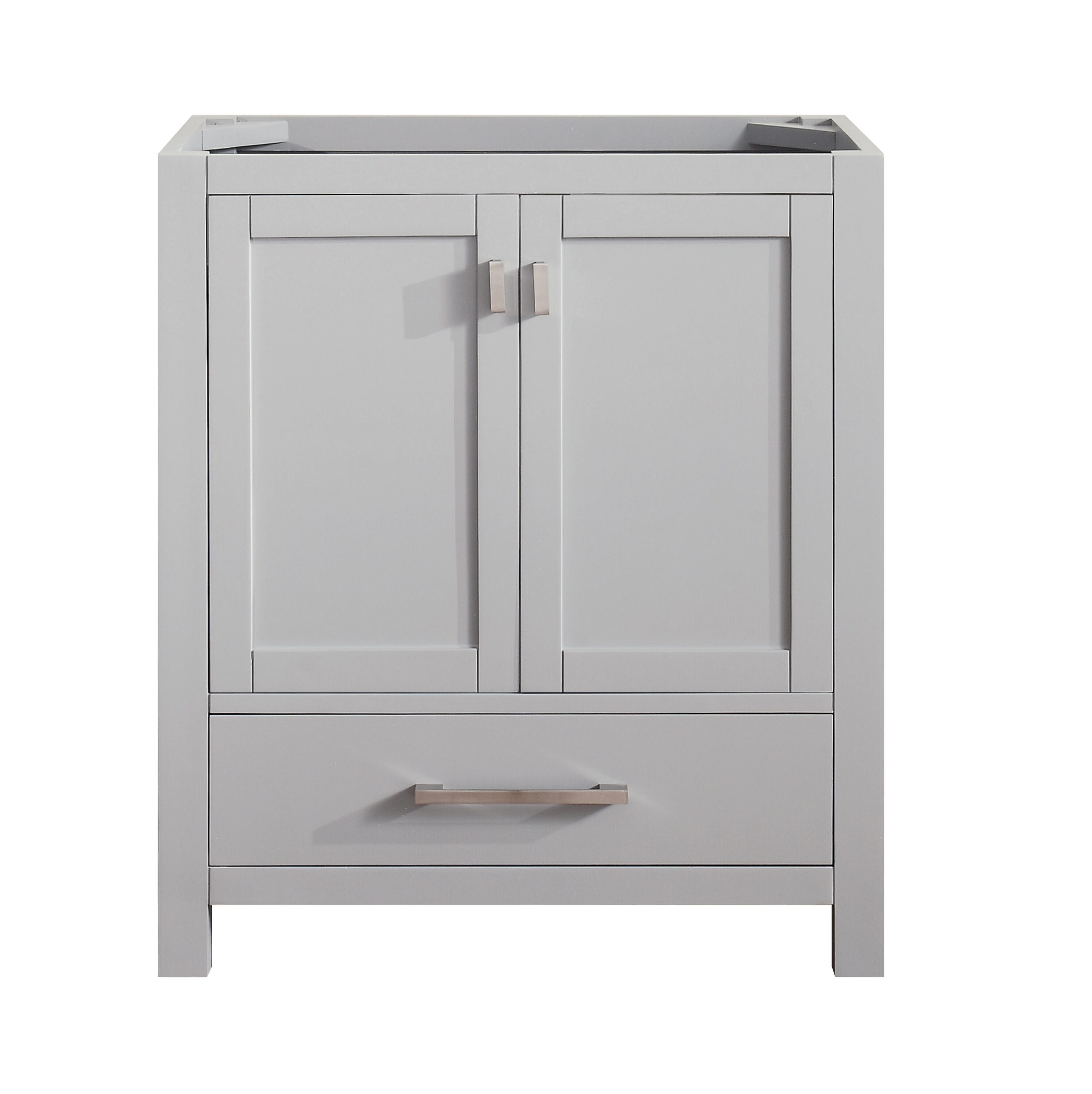 Avanity MODERO-V30-CG Modero 30-in Chilled Gray Bathroom Vanity Base Cabinet without Top