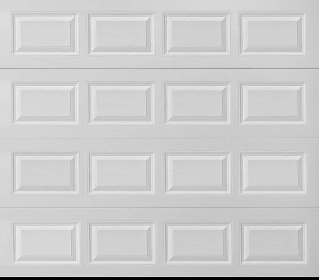 Pella 810807 9-ft x 7-ft Insulated White Single Garage Door
