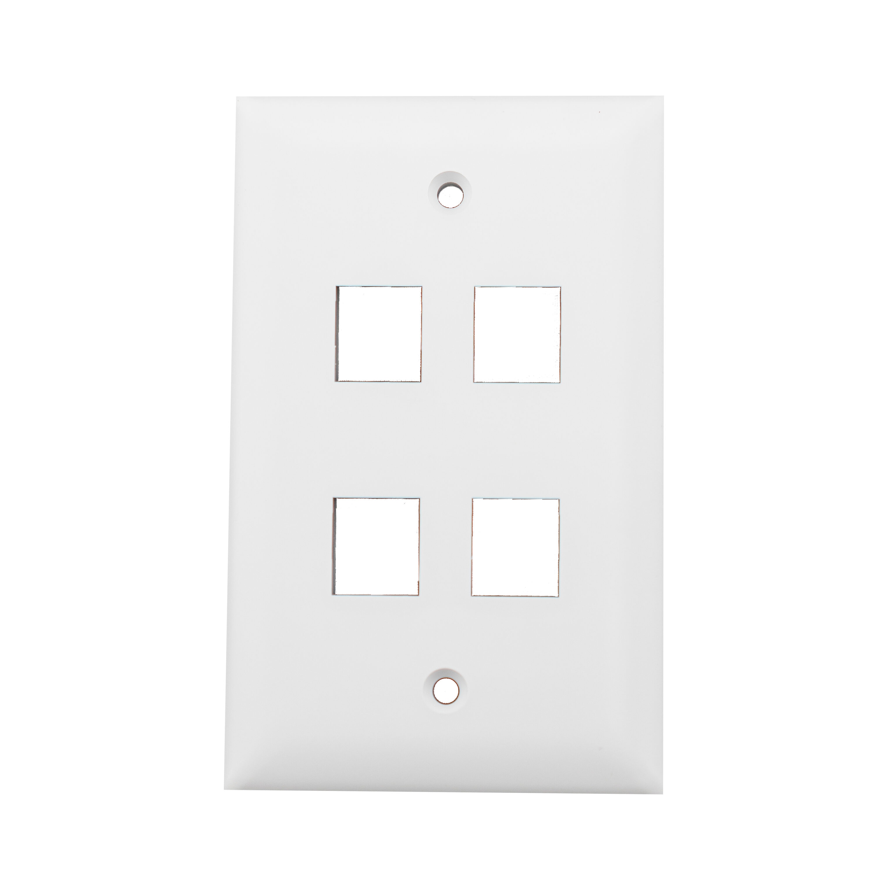 On-Q/Legrand F3404-WH-V1 1 -Gang Standard Size White Plastic Indoor Wall Plate