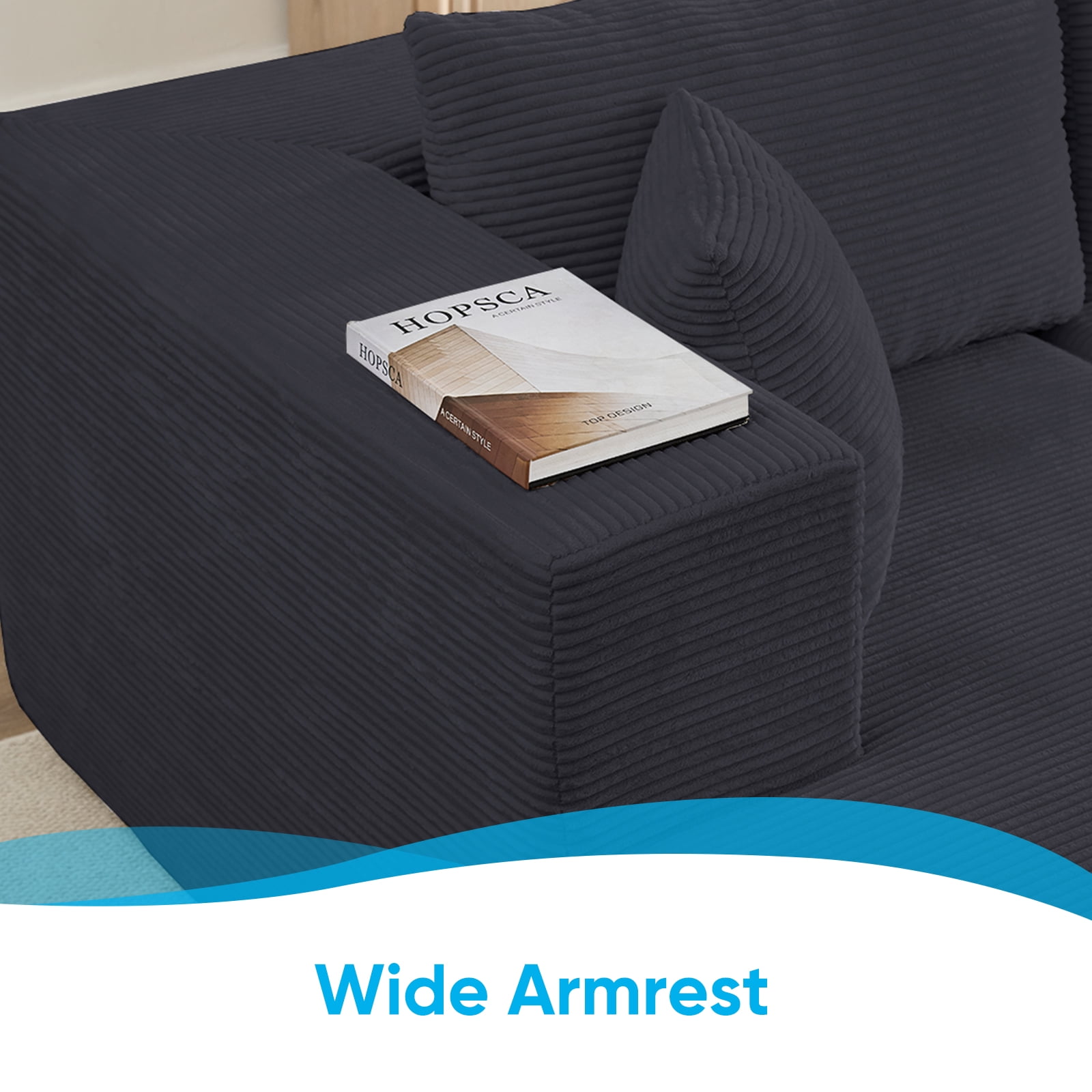 Mjkone LW11330-BLACK Sofas-Loveseats - View #5
