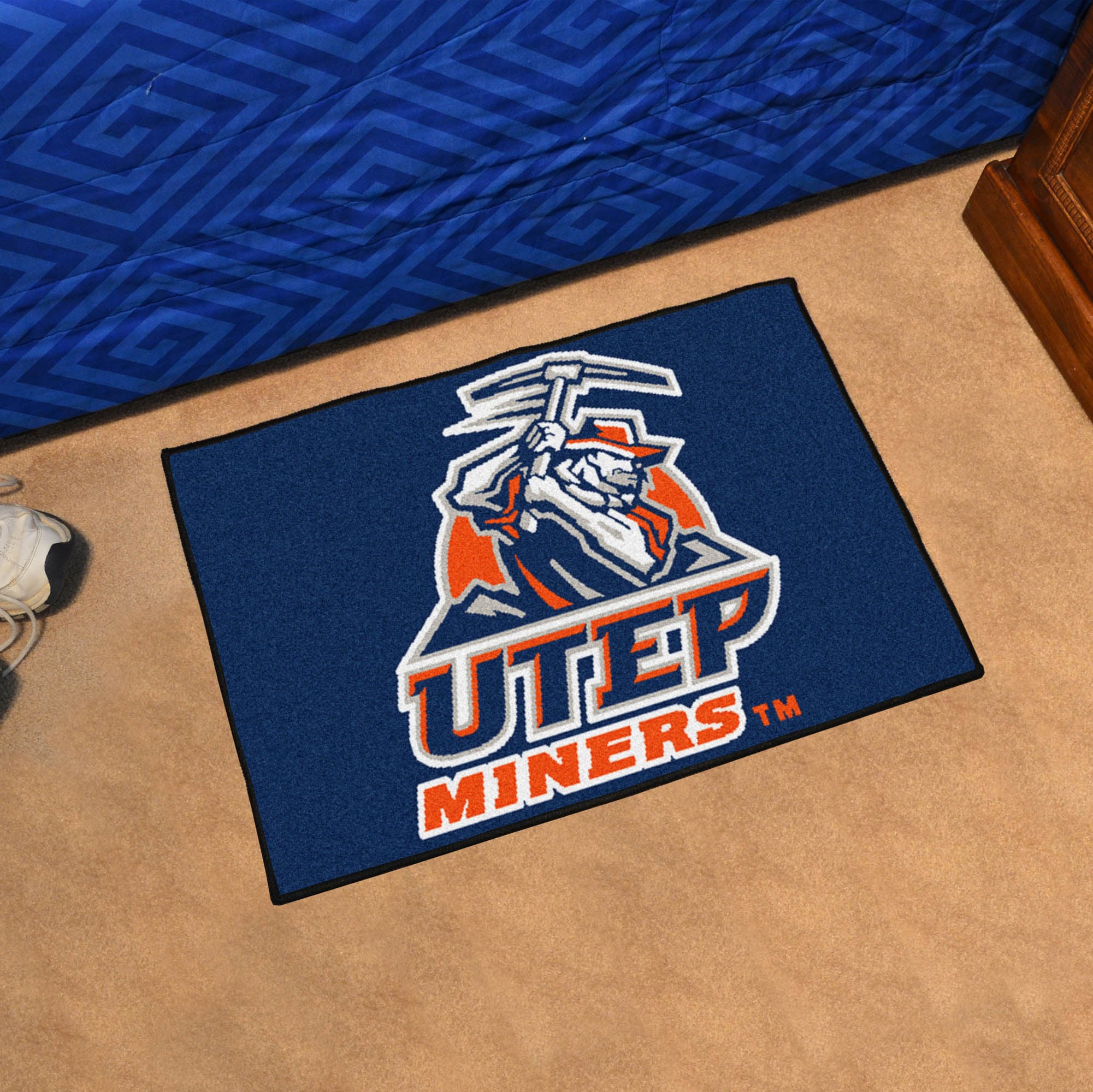 FANMATS 1461 UTEP 2 X 3 (ft) Multicolor Indoor Solid Machine Washable Throw Rug