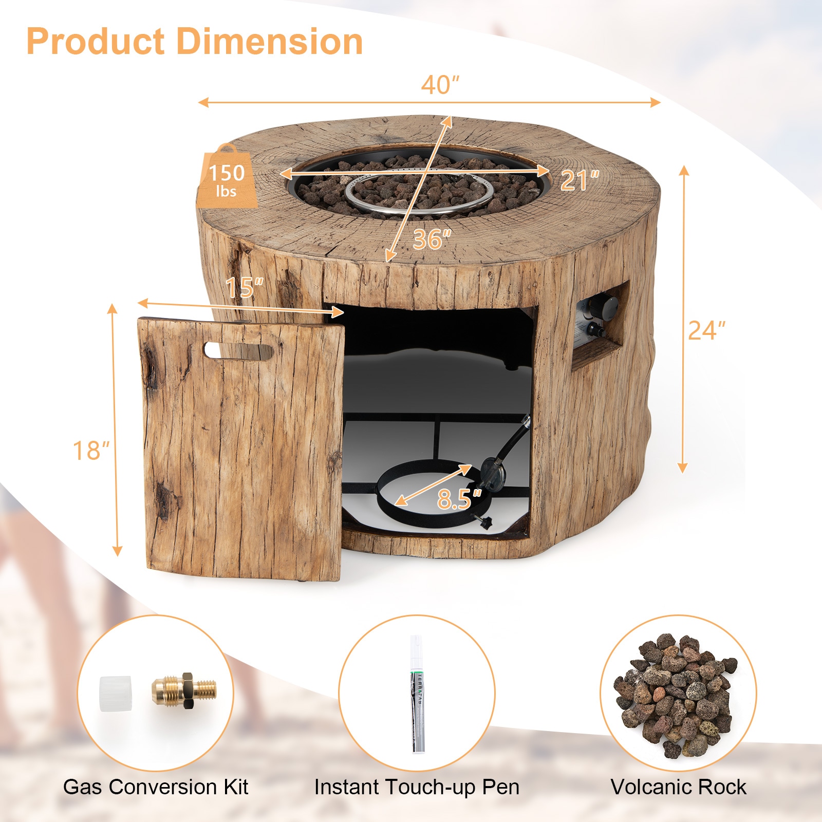  10632HYJT Outdoor-Gas-Firepits - View #2