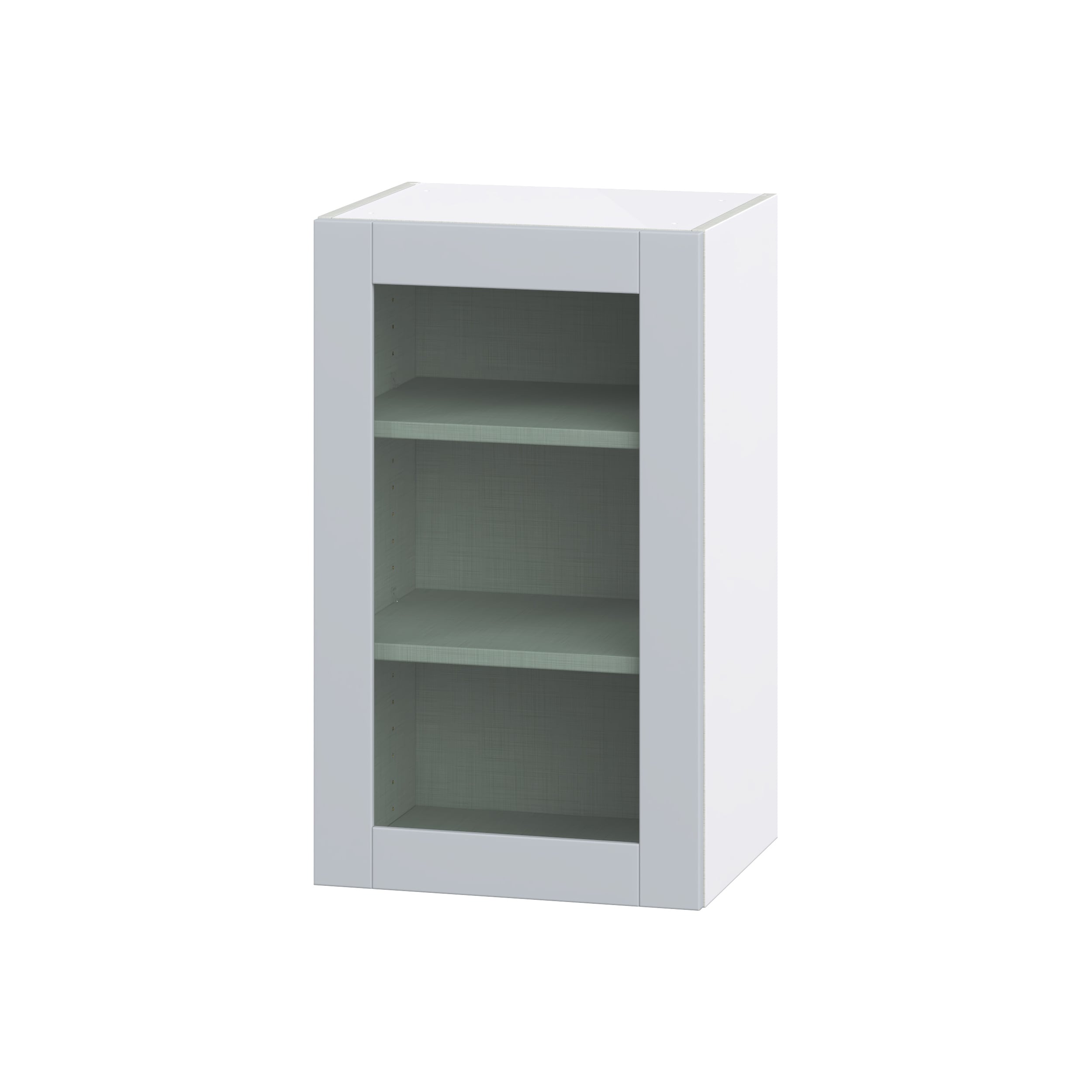 Hugo&Borg Charlesberg 18-in W x 30-in H x 14-in D Gray Wall Fully Assembled Cabinet (Flat Panel Shaker Door Style)