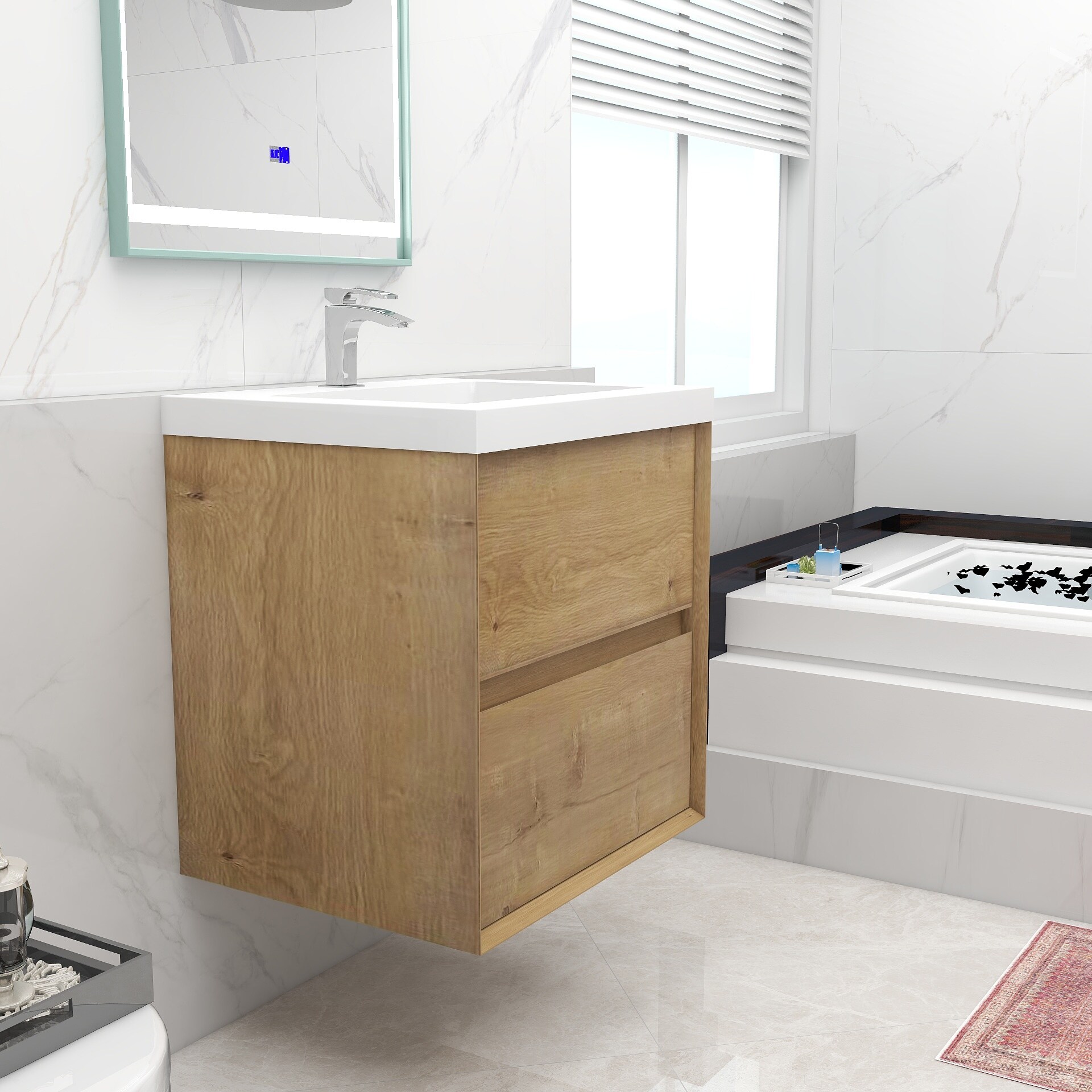 BV Better Vanity SLIM24-OAK Bath-Vanity-Combo - View #4