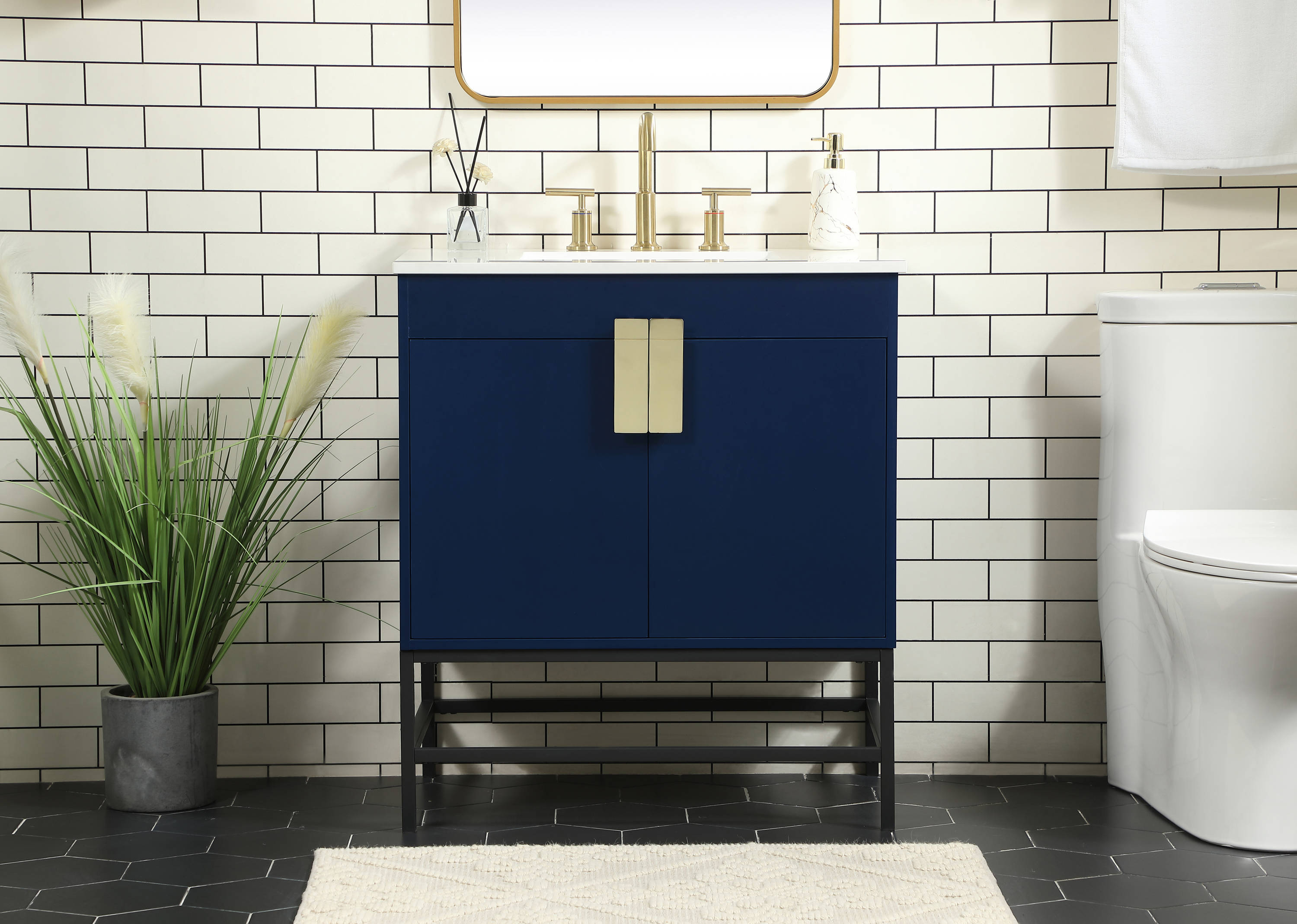 Elegant Decor HF146490MBL Bath-Vanity-Combo - View #2