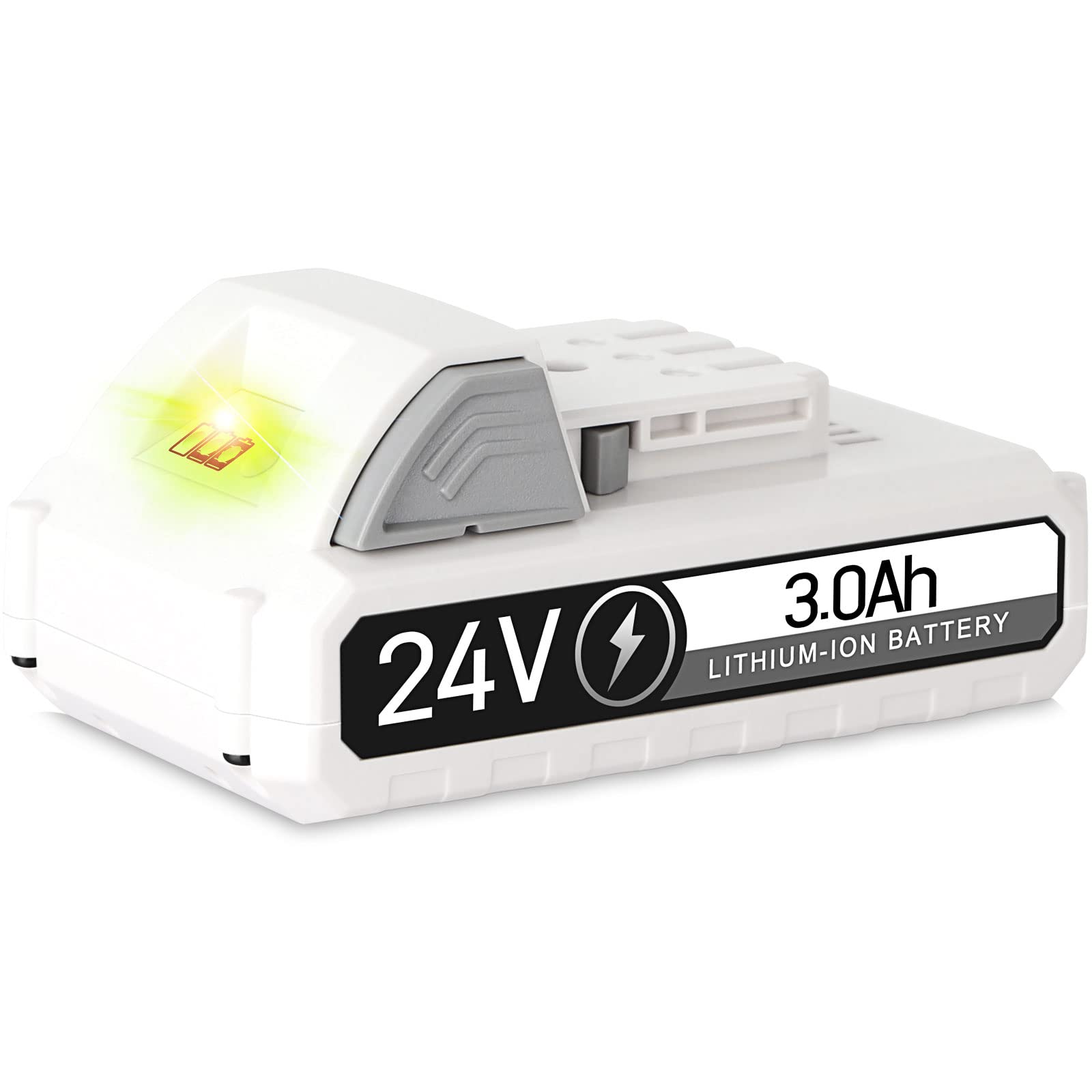 KHKFY  Upgrade 24V 3Ah Power Tool Replacement Piece Compatible with 24V Max Tools and Chargers Lightweight Design Extended Runtime