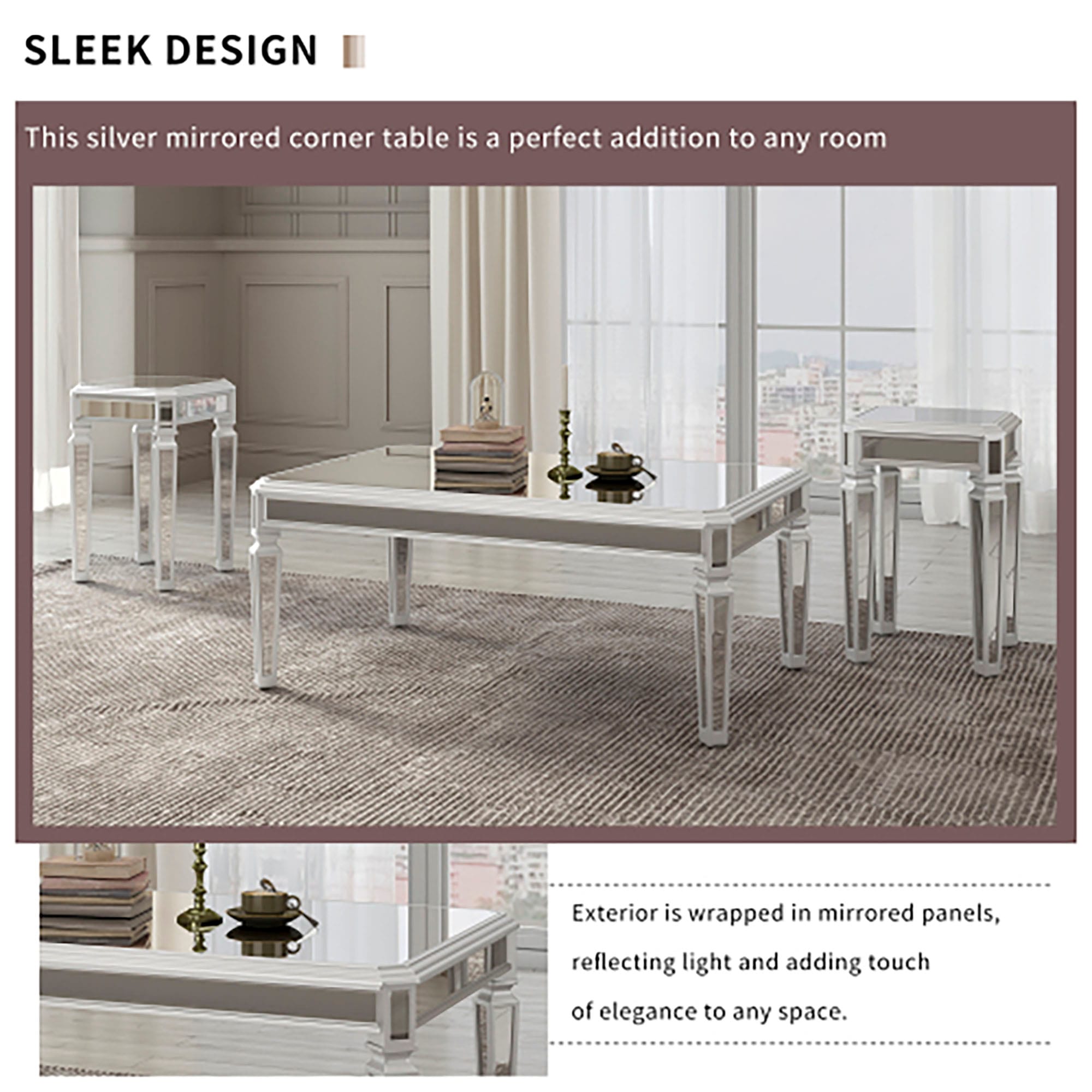 Clihome OTCH-SD001-2AD Accent-Table-Sets - View #4